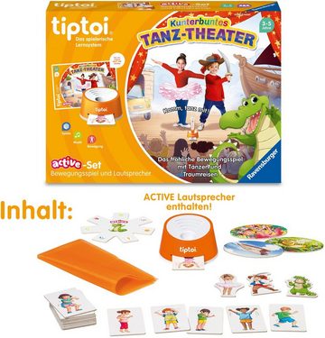 Ravensburger Spiel, Bewegungsspiel tiptoi® ACTIVE Set Kunterbuntes Tanz-Theater, mit tiptoi® Lautsprecher, FSC® - schützt Wald - weltweit