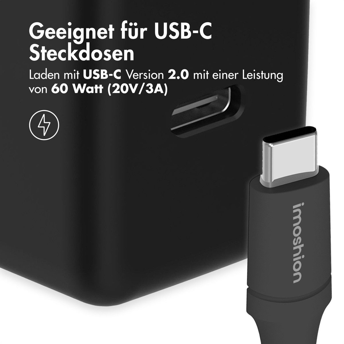 imoshion imoshion Magnetisches geflochtenes Kabel – USB-C auf USB-C – 1 Meter – USB-Kabel – Bild 3 von 5