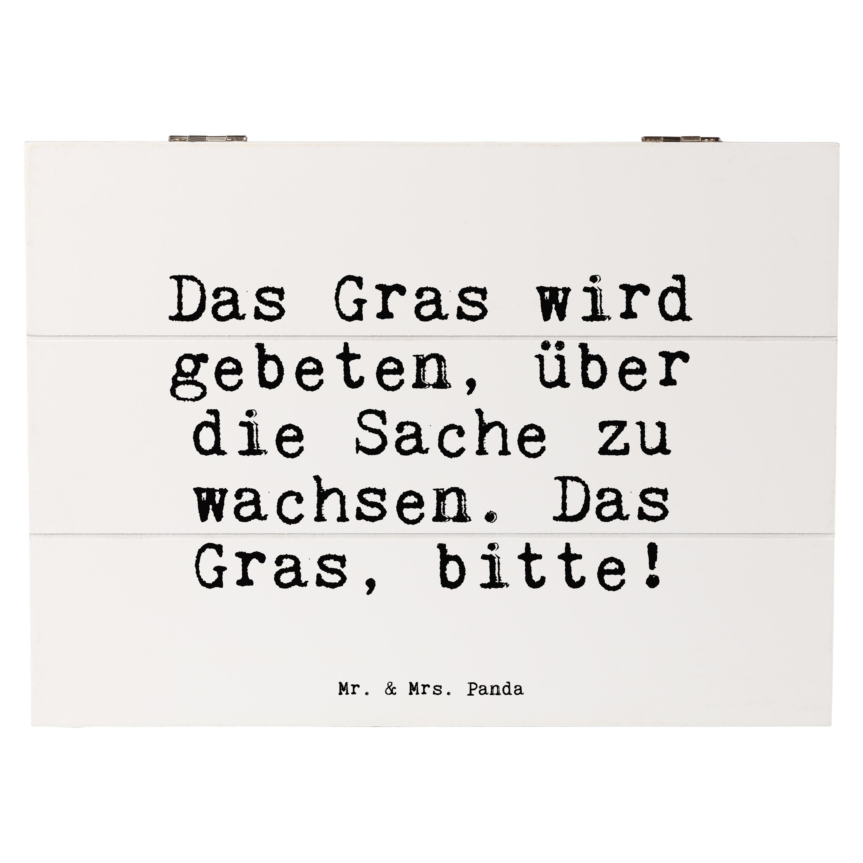 Mr. & Mrs. Panda Dekokiste »Das Gras wird gebeten,... Weiß Geschenk