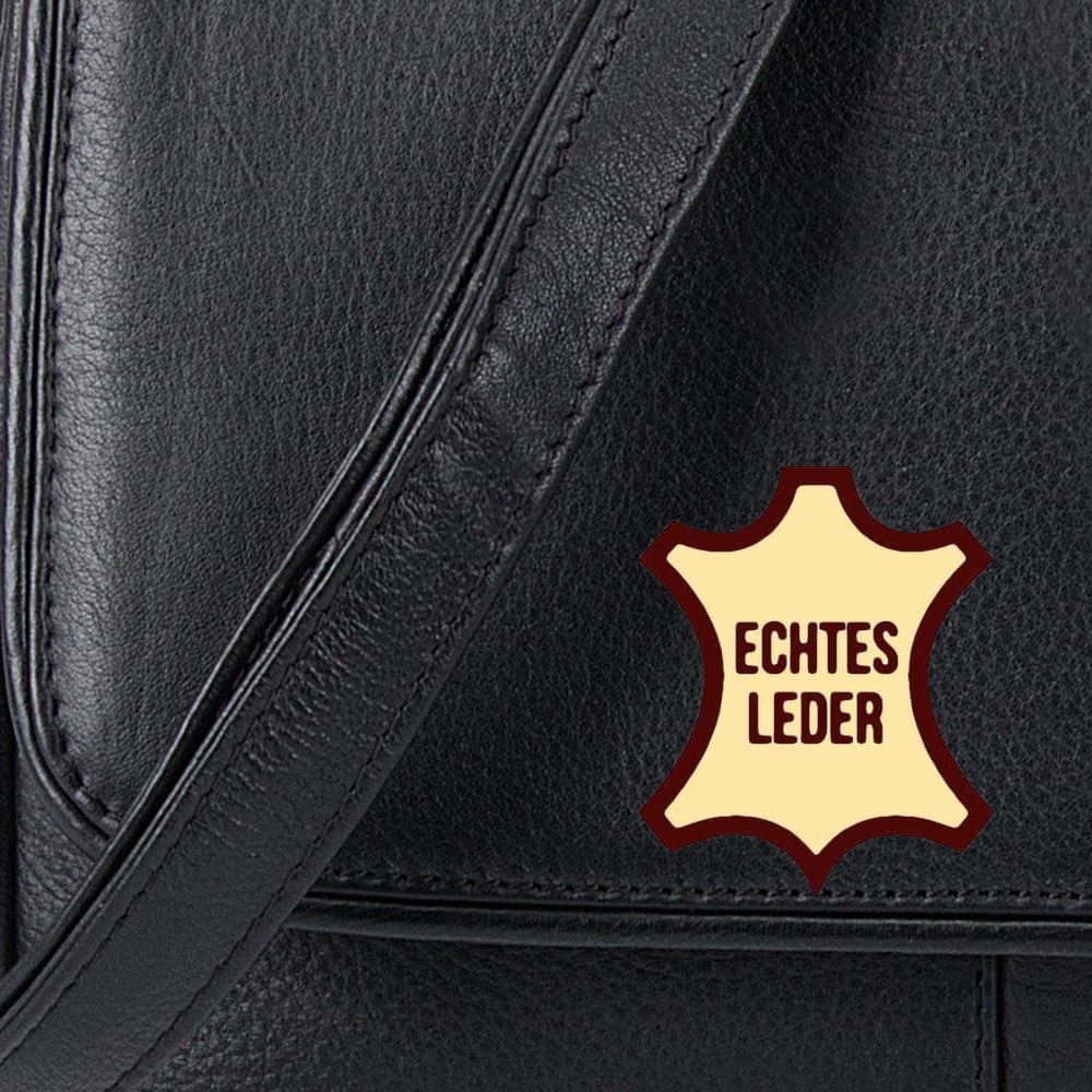 Alessandro Salvatore Handtasche Leder Damen mittel klein Lederhandtasche, Schultertasche Echtleder Damentasche Tasche Florenz 12975 + Etui – Bild 3 von 5