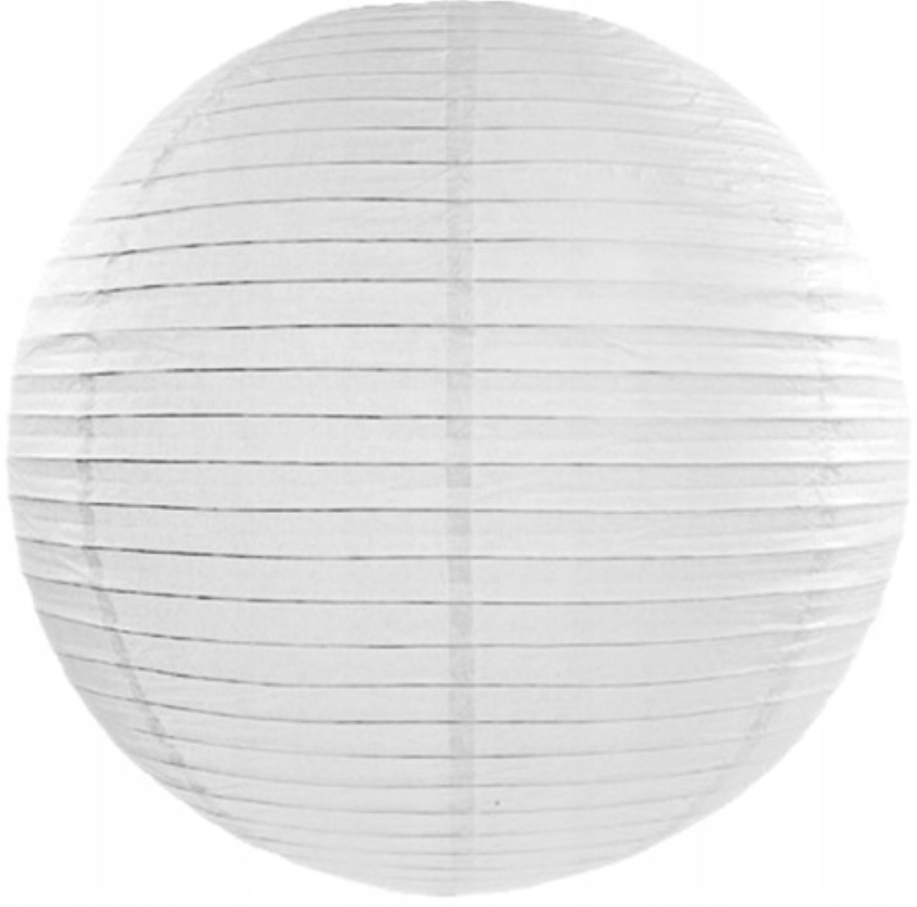 PartyPro Lampion Papierlampion 20 cm, weiß – perfekte Deko für Hochzeit, Taufe & Party