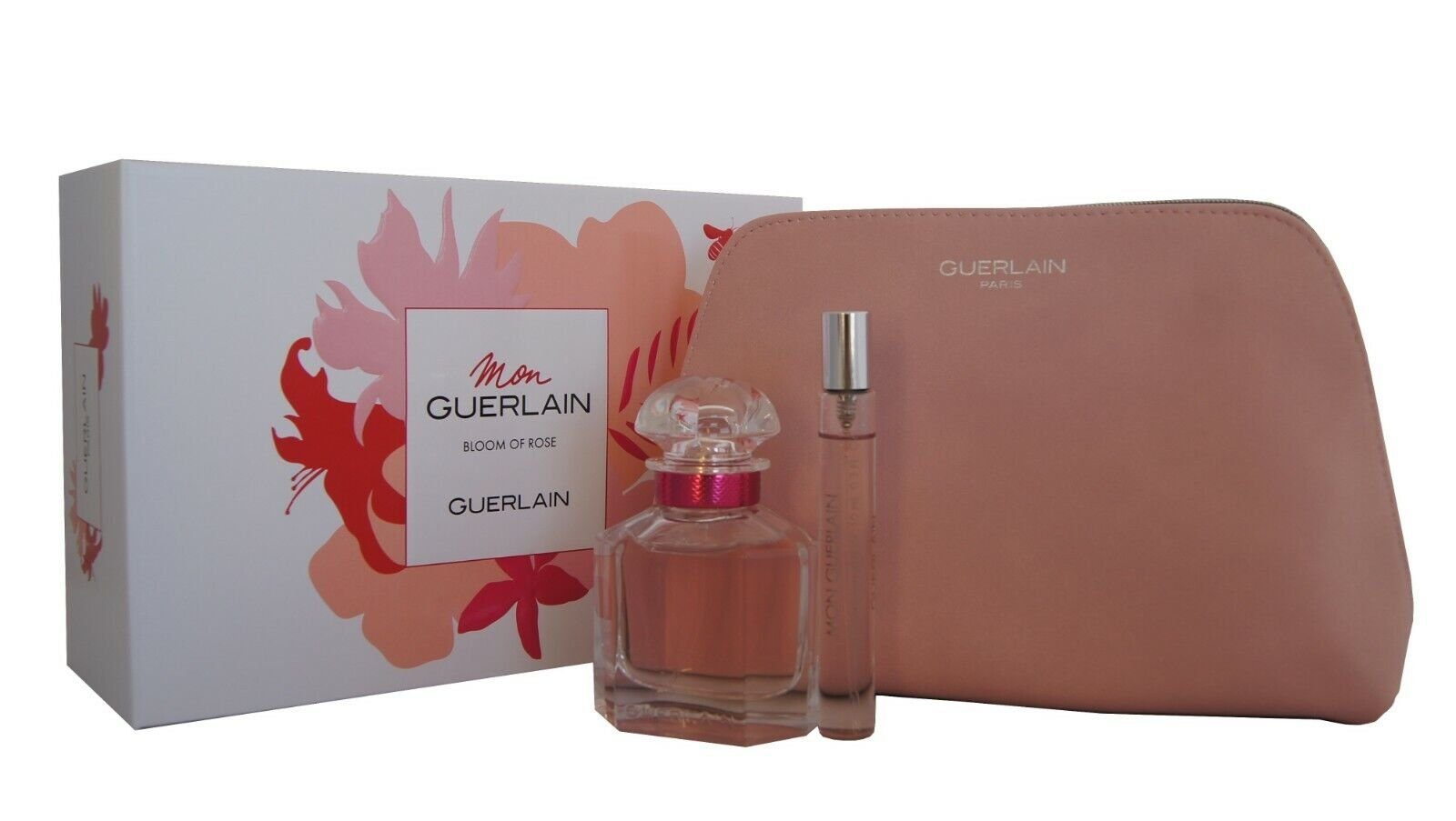 50ml. 1-tlg. 10ml. EDT Of GUERLAIN Mon & Guerlain Eau de Toilette Pouch, Duft-Set Bloom Rose &