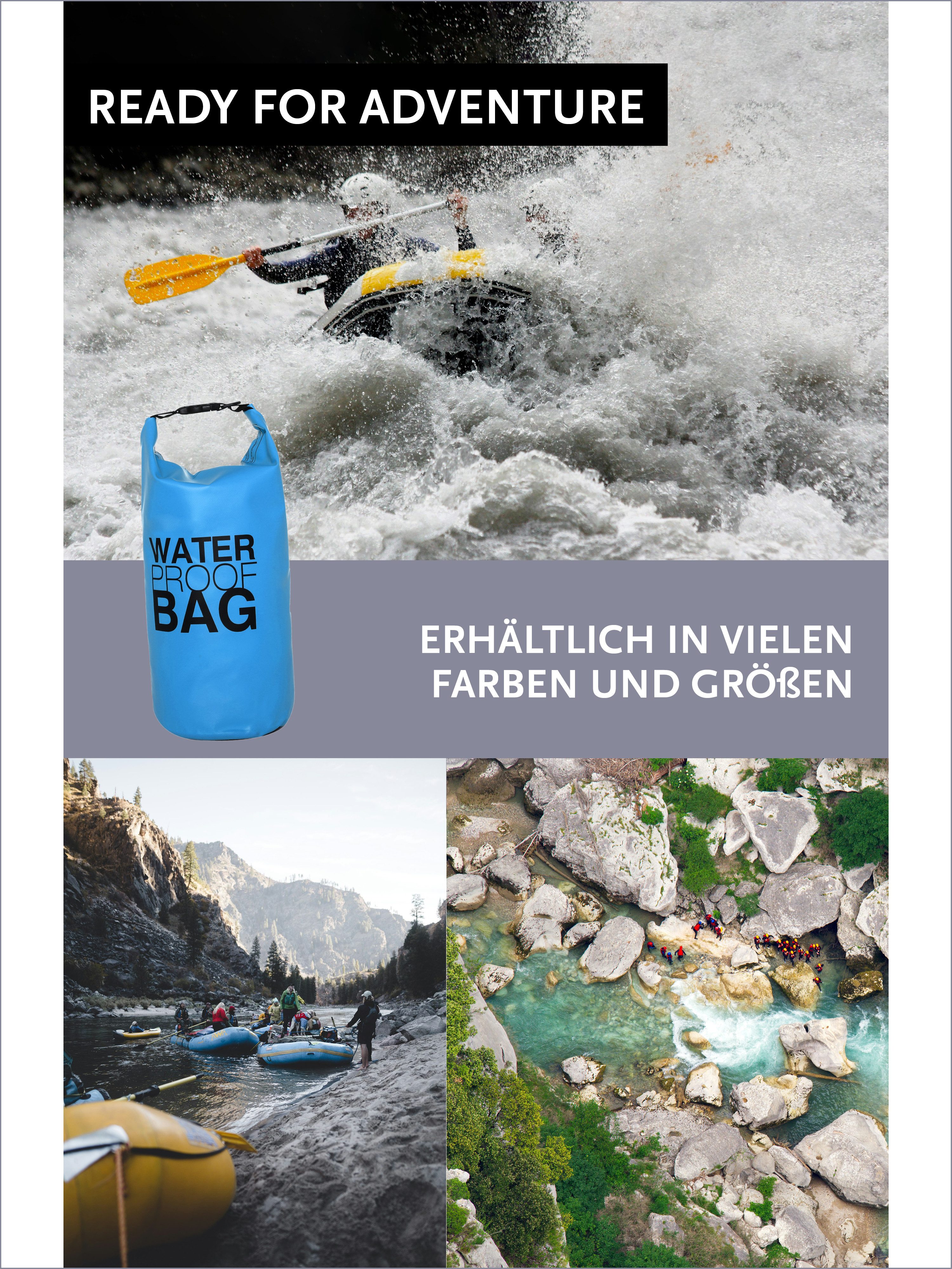 DonDon Drybag Beutel Trockentasche Trockenbeutel (1-tlg), wasserdichter outdoor Drybag – Bild 5 von 5
