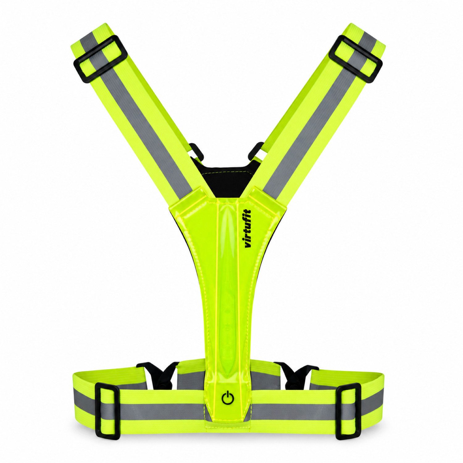 VirtuFit Reflektorband Reflektierende Sicherheitsweste mit LED - Laufweste