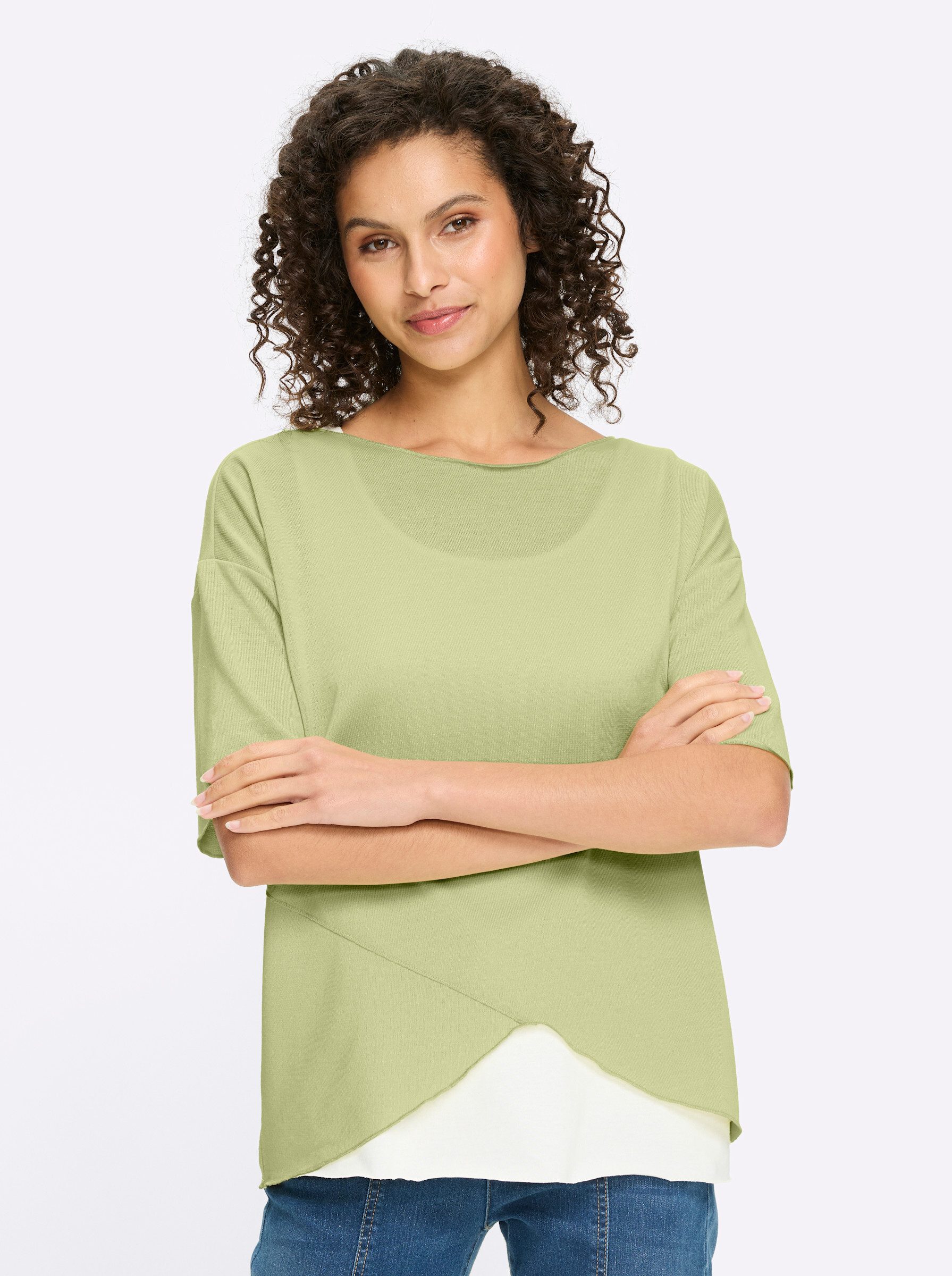 heine T-Shirt 2-in-1-Shirt 3/4-Arm