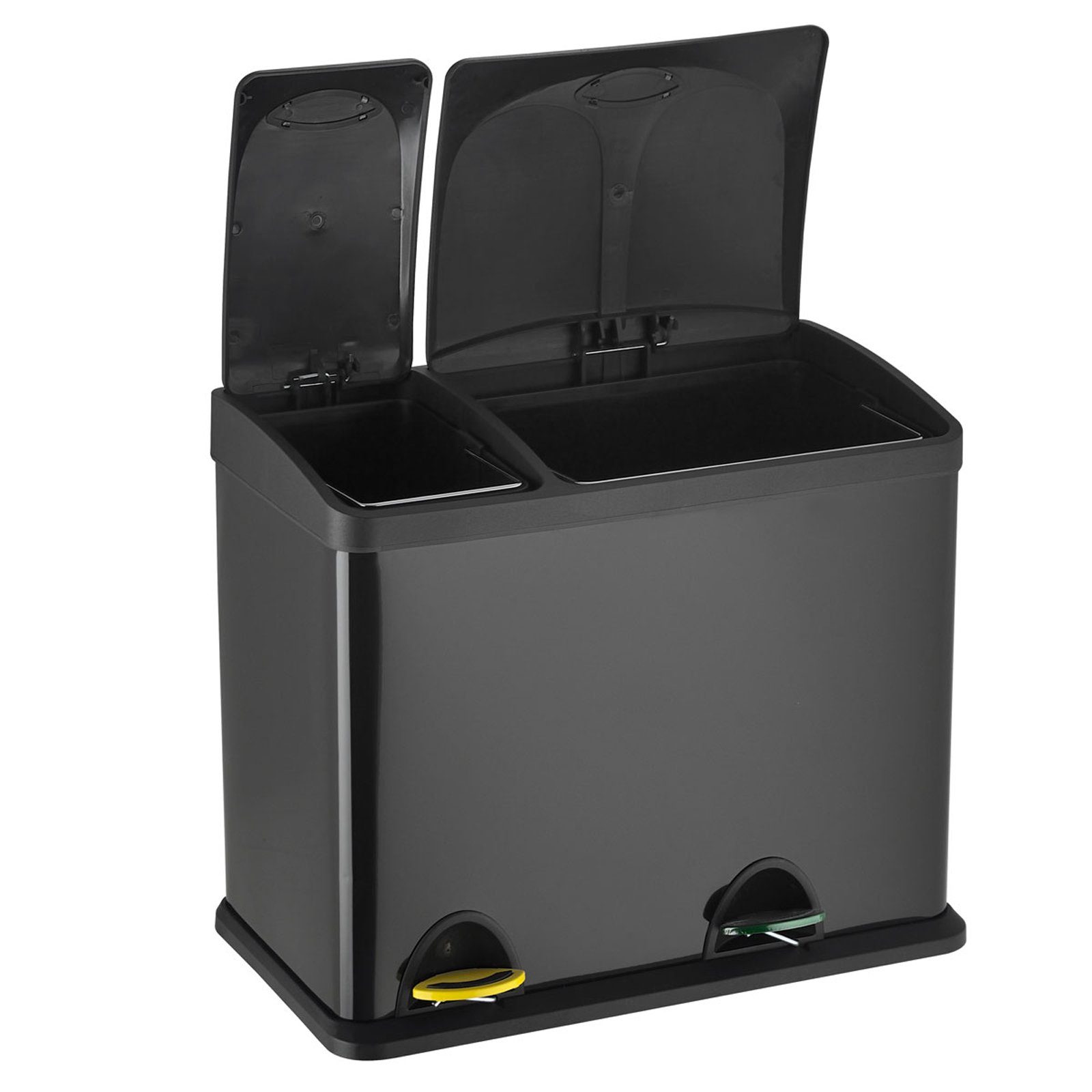 SVITA Mülltrennsystem TC2Combo26, Treteimer, Trennsystem, 2 Inneneimer, Farbunterteilung