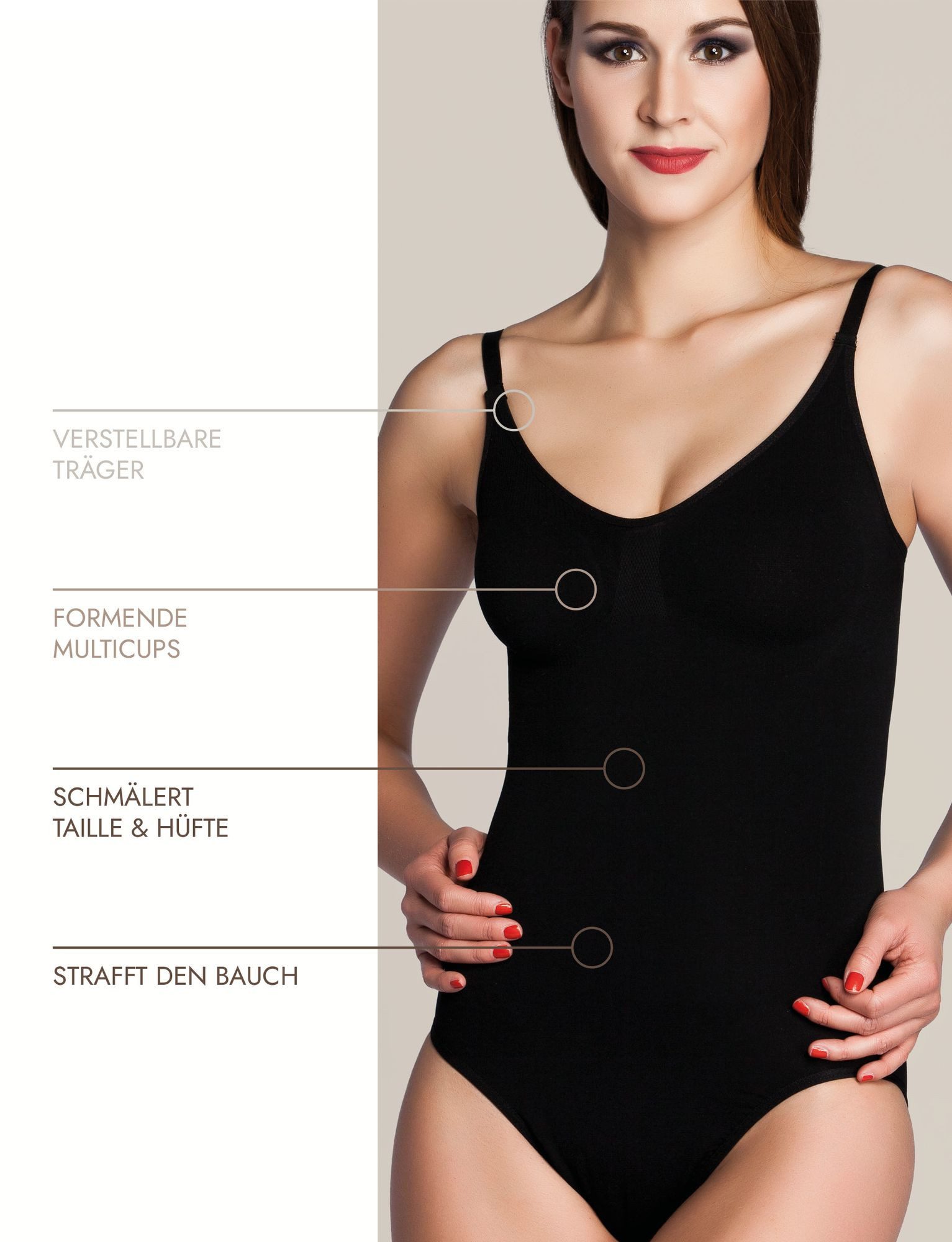 Miss Perfect Shaping-Body 34000 ohne Bügel mit Kühlungseffekt in Größe S-2XL (38-46)