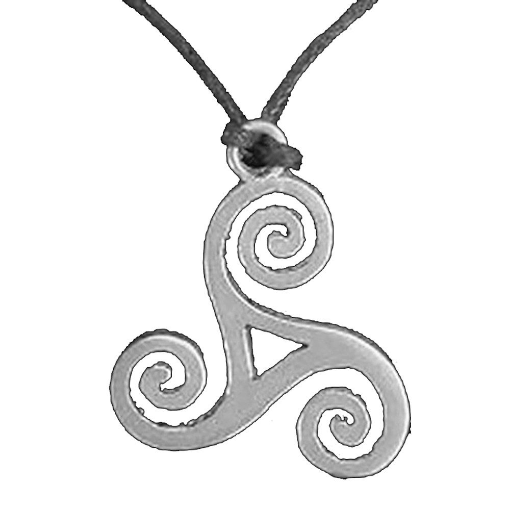 Kettenanhänger Triskele aus Zinn Anhänger Schmuck - Triskel - 24x27mm