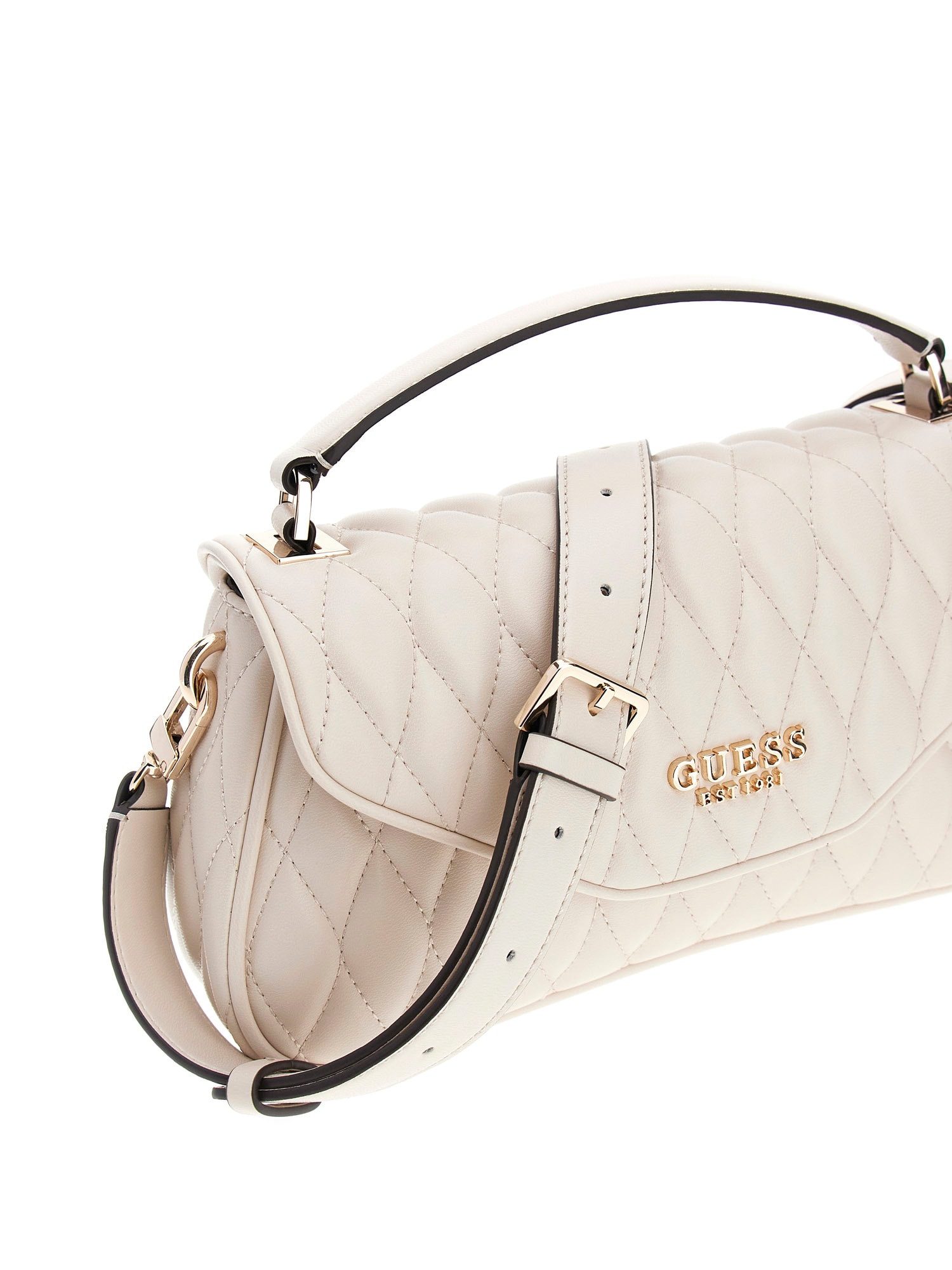 Guess Umhängetasche HWQG8122200 VALLA TOP HANDLE FLAP Woman Handtasche (Stück, 1), Logoschriftzug
