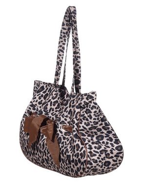 Markenwarenshop-Style Shopper Strandtasche Flechttasche Badetasche Tasche Shopper Leopard