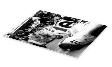 Posterlounge Poster Everett Collection, Le Mans, Steve McQueen, Wohnzimmer Vintage Fotografie