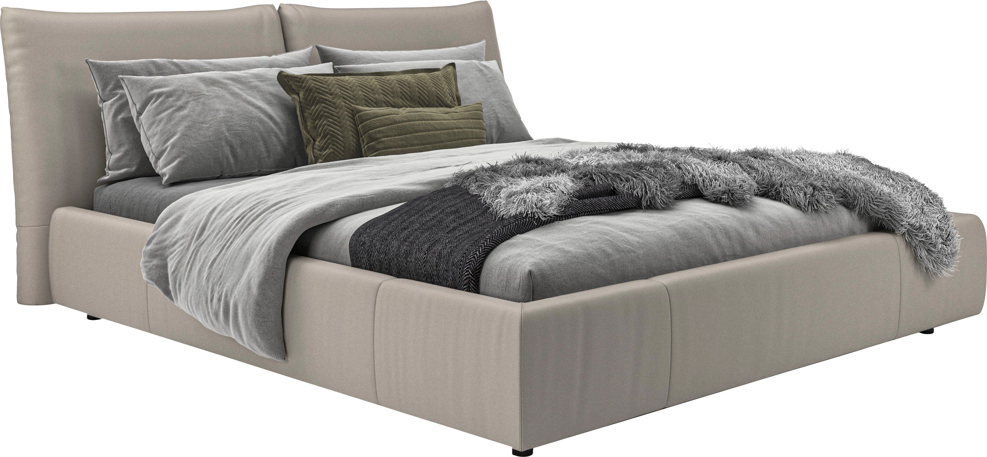 Places of Style Polsterbett Priora in 4 Breiten bis 200cm, auch in NaturLEDER, Cord, belastbar bis 280kg, auch Überlänge 220 cm