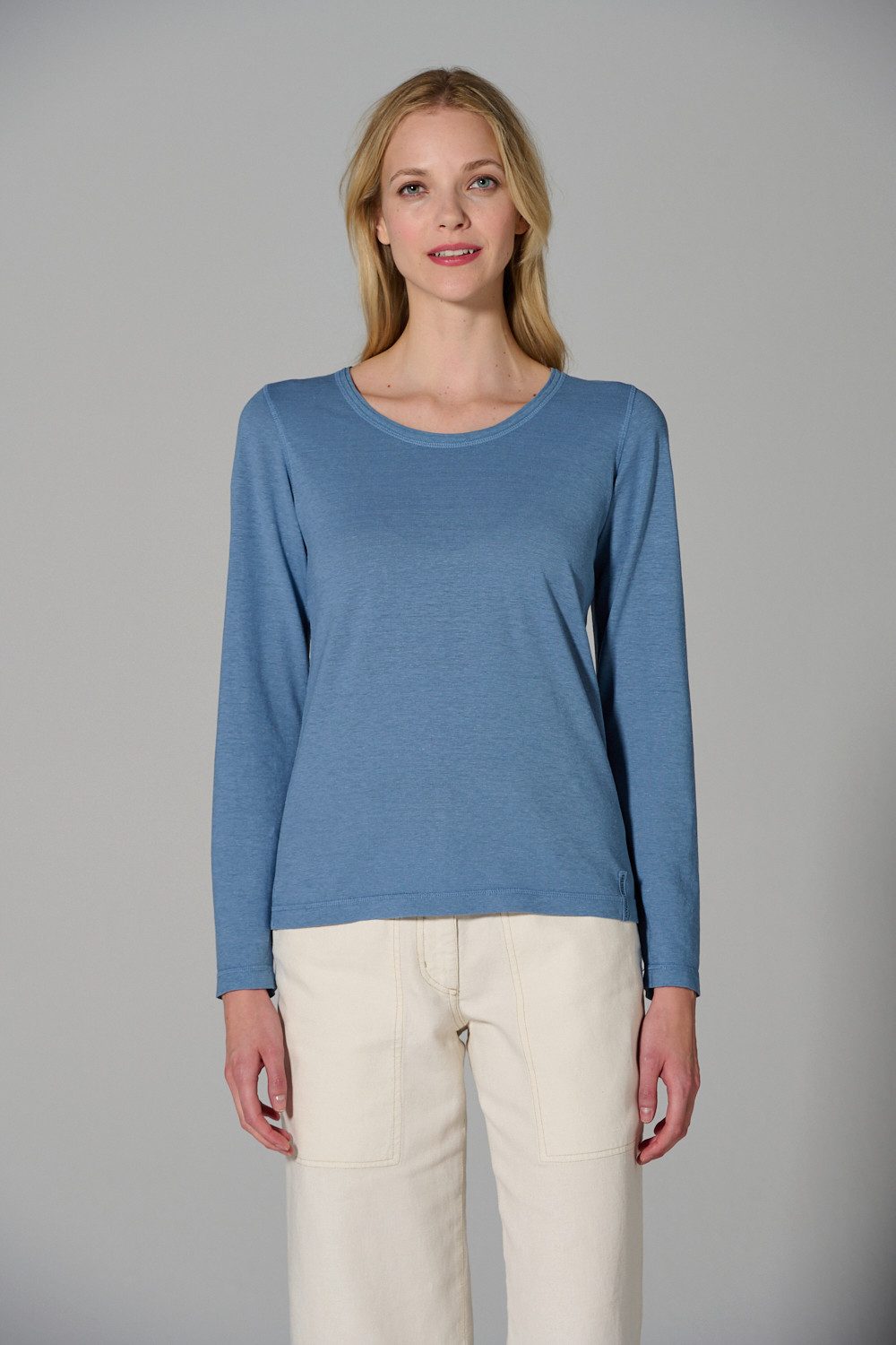 HempAge Langarmshirt THC Exklusiv Damen Langarmshirt Hanf/Biobaumwolle Normal Fit