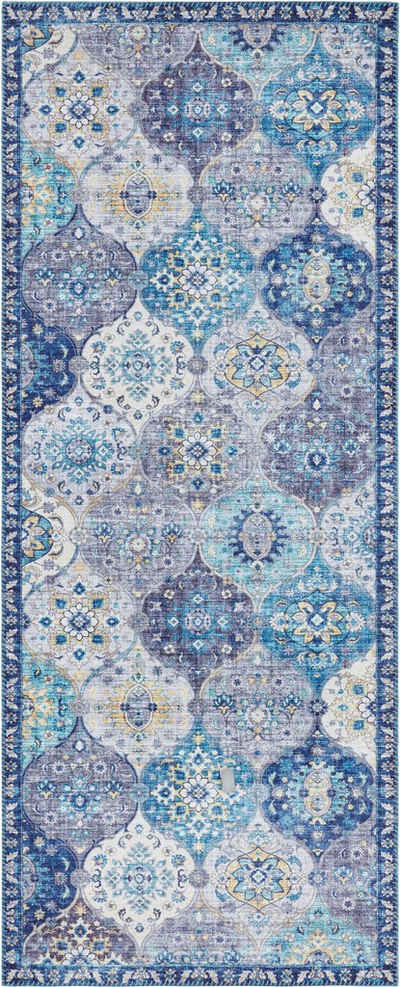 Läufer Kashmir Ghom, ELLE DECORATION, rechteckig, Höhe: 5 mm, Orientalisch, Orient, Kurzflor, Vintage, Wohnzimmer, Schlafzimmer