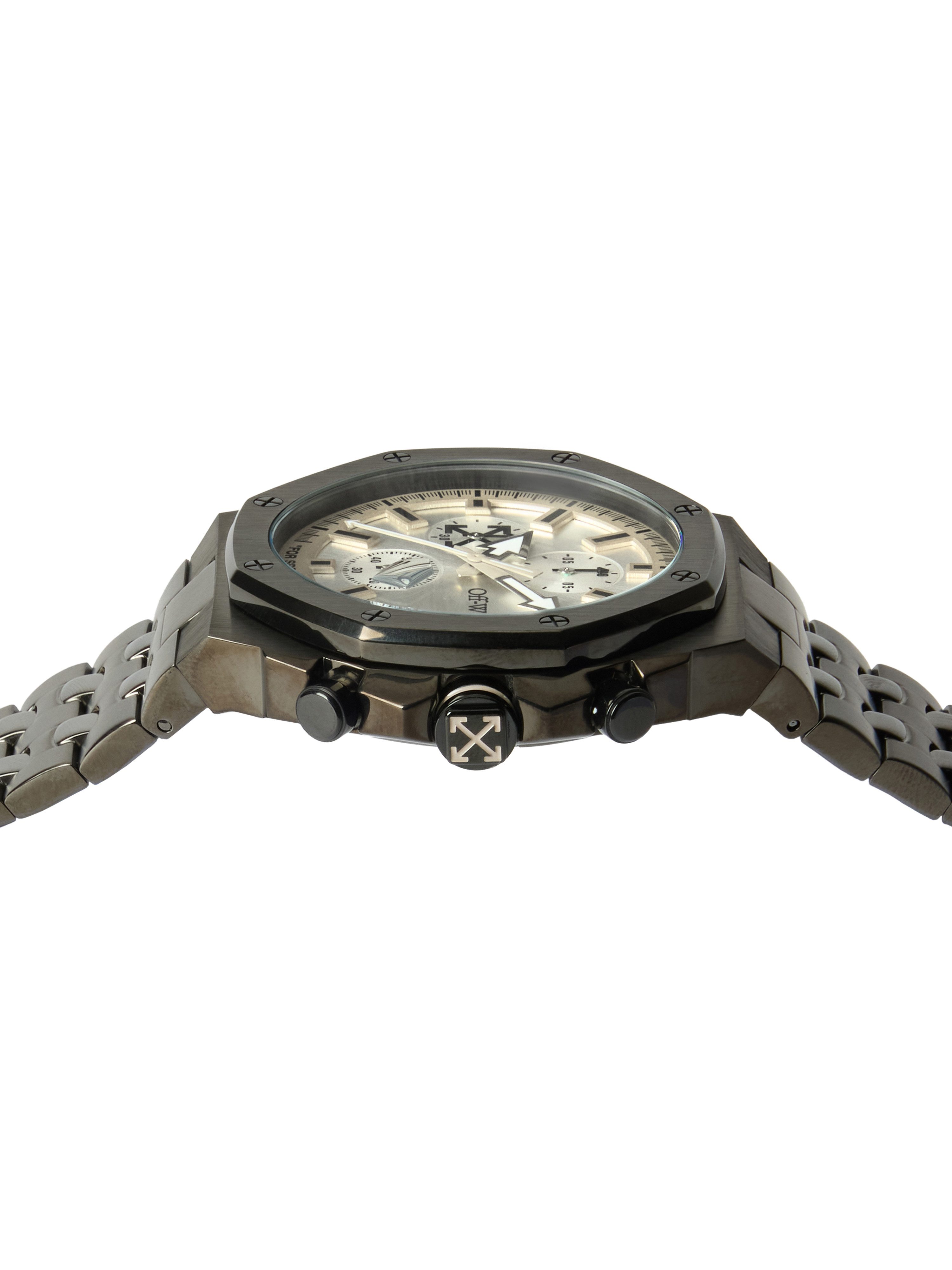 OFF-WHITE Chronograph HIGH FREQUENCY OW1G023M0095, Quarzuhr, Armbanduhr, Herrenuhr, Edelstahlarmband, analog