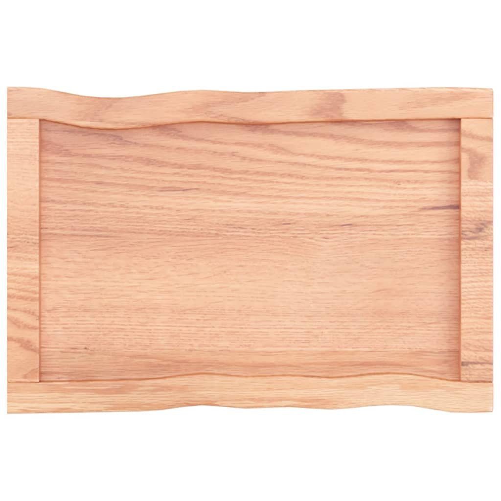St) 60x40x(2-6) Baumkante furnicato Tischplatte Massivholz Behandelt (1 cm
