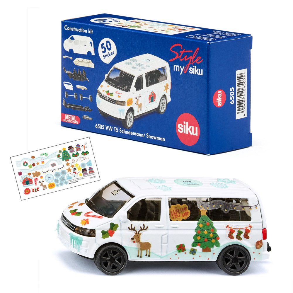 SIEPER Modellbausatz siku VW T5 Schneemann Bastel Set Style my siku