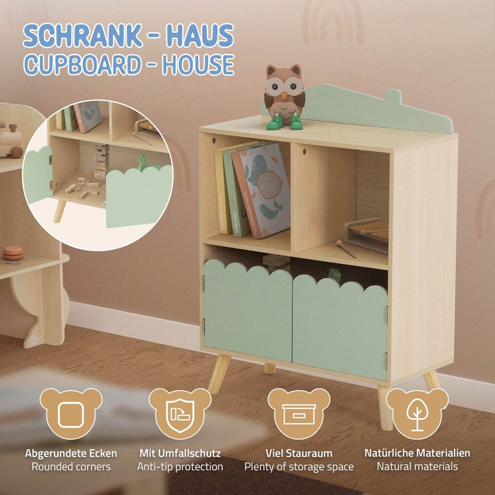Joyz Spielzeugtruhe Kinderregal Kindermöbel Kinderzimmerregal Spielzeug Spi günstig online kaufen