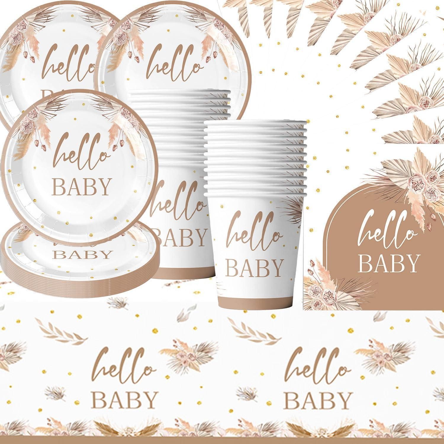 LuxusKollektion Dekokugel Baby Shower Partygeschirr Set 20 Gäste (61 St)