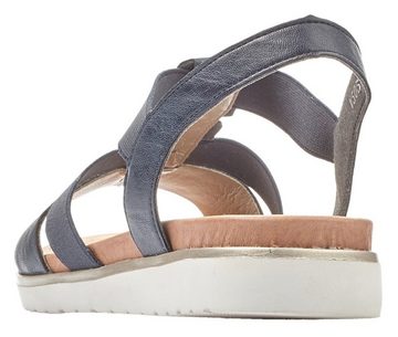 Rieker Riemchensandale, Sommerschuh, Sandalette, Blockabsatz, mit Stretchriemchen