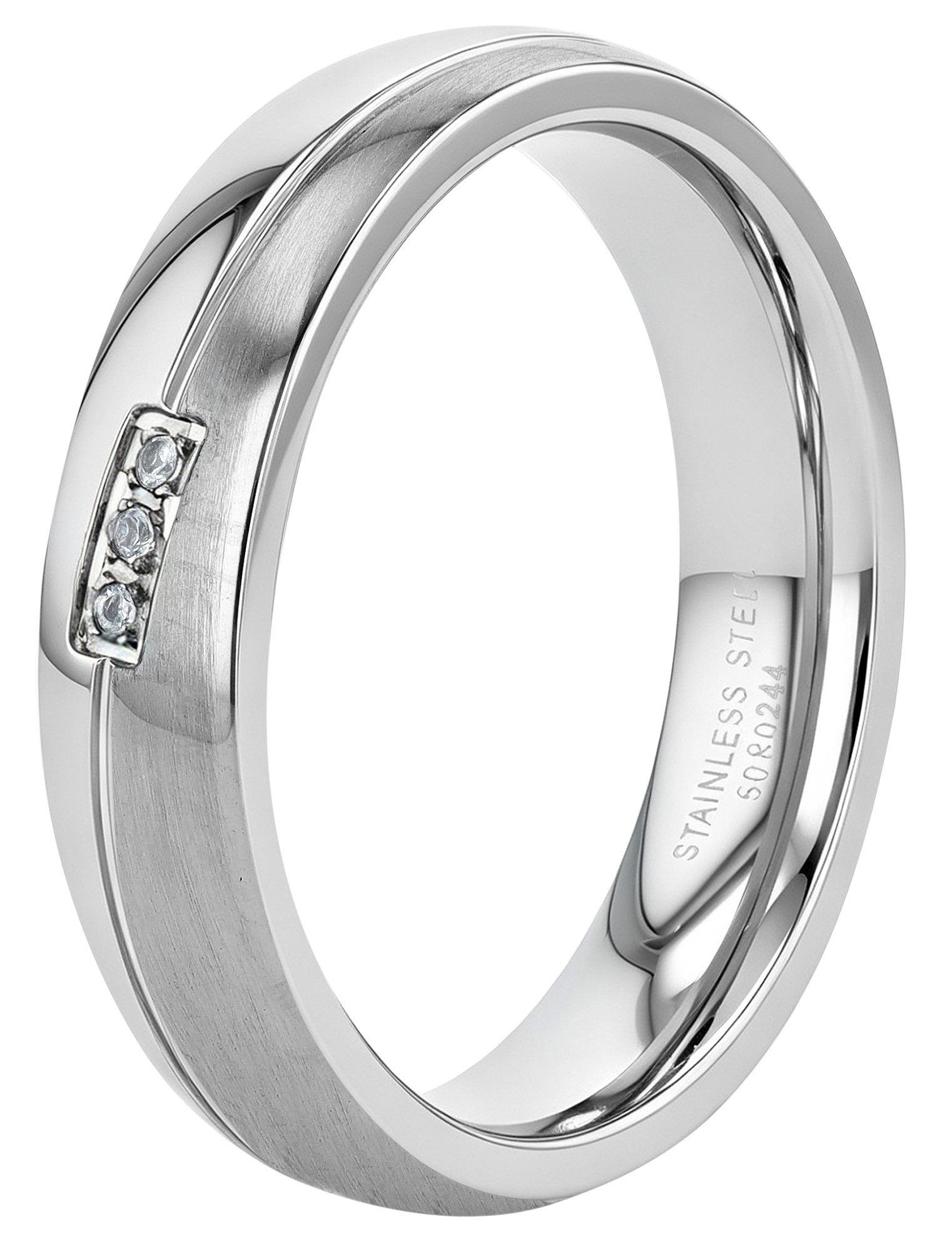 AKZENT Fingerring FürImmer, Edelstahl, langlebig