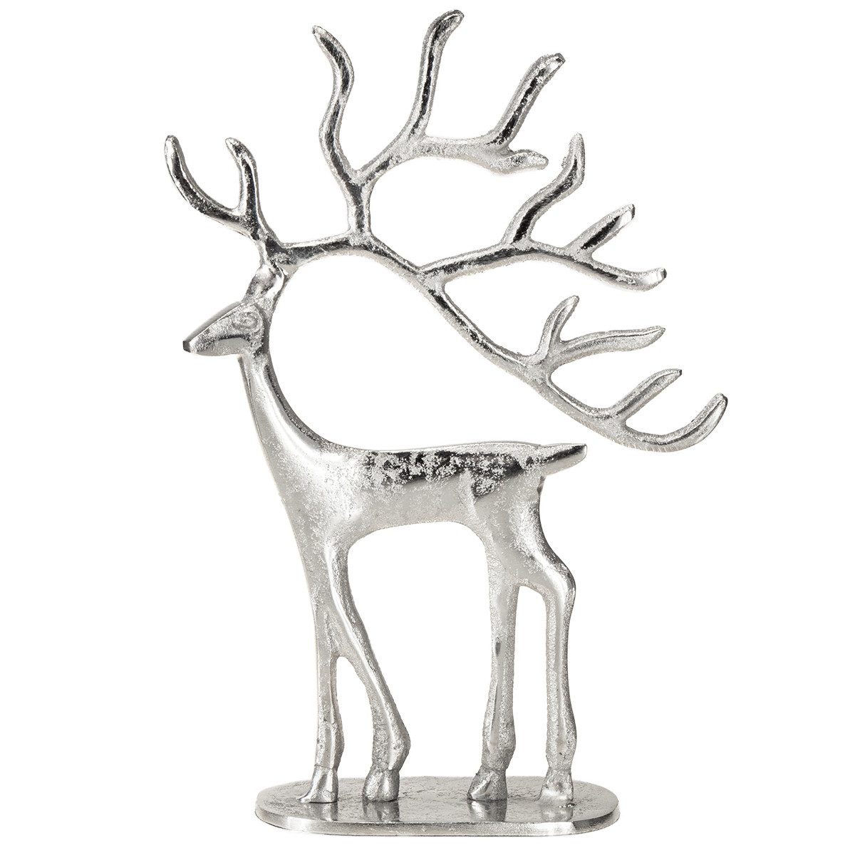 Posiwio Weihnachtsmann Festliche Rentierfigur aus Metall für elegante