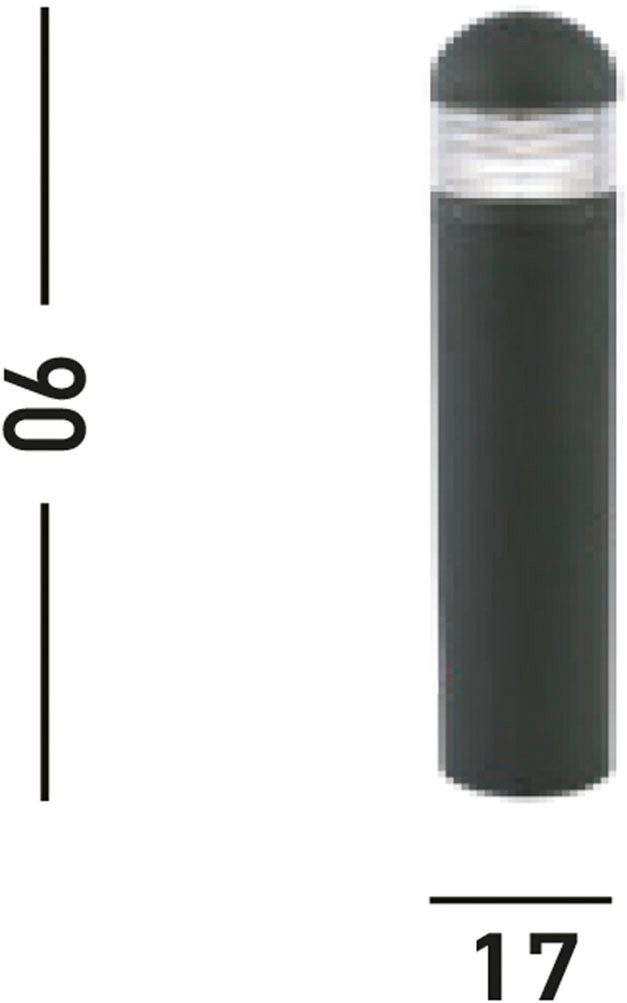 Searchlight Pollerleuchte Außenleuchte Bronx, 1-flammig, ohne Leuchtmittel, Modernes Ambiente