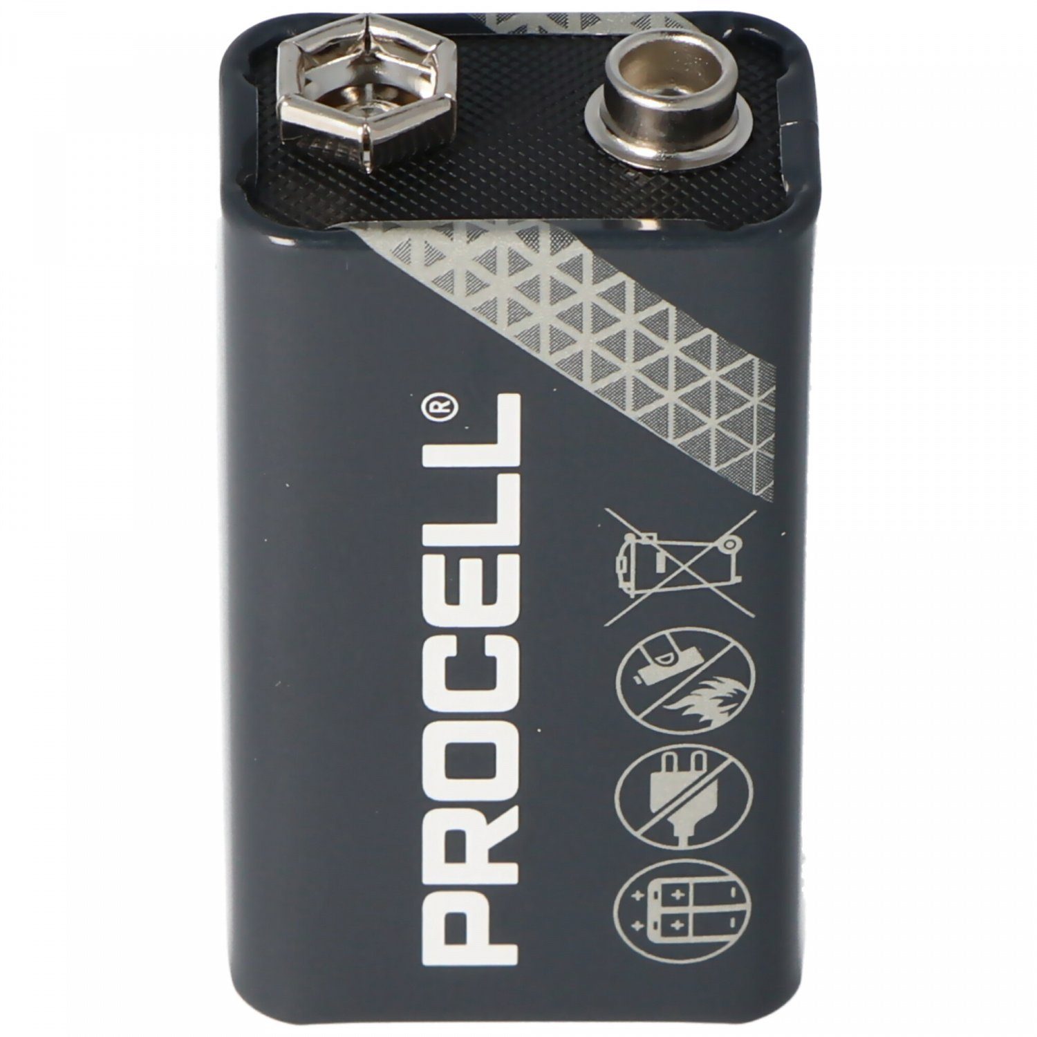 Duracell Procell Duracell ID1604 Industrial 9V-Block 6AM6 AlMN Tray Batterie, (9 Volt V)