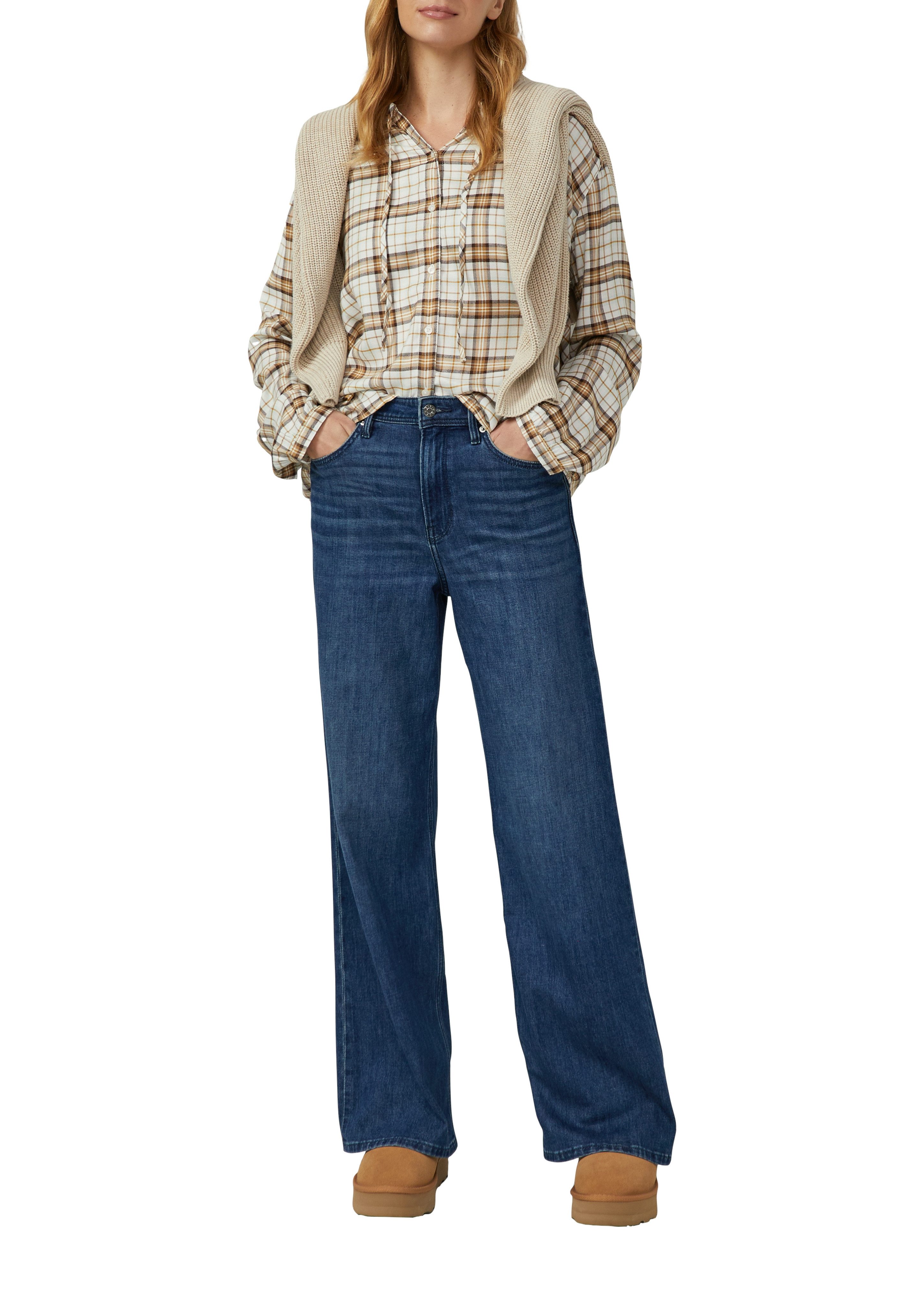 s.Oliver Karobluse mit verspielten Details, Relaxed Fit günstig online kaufen