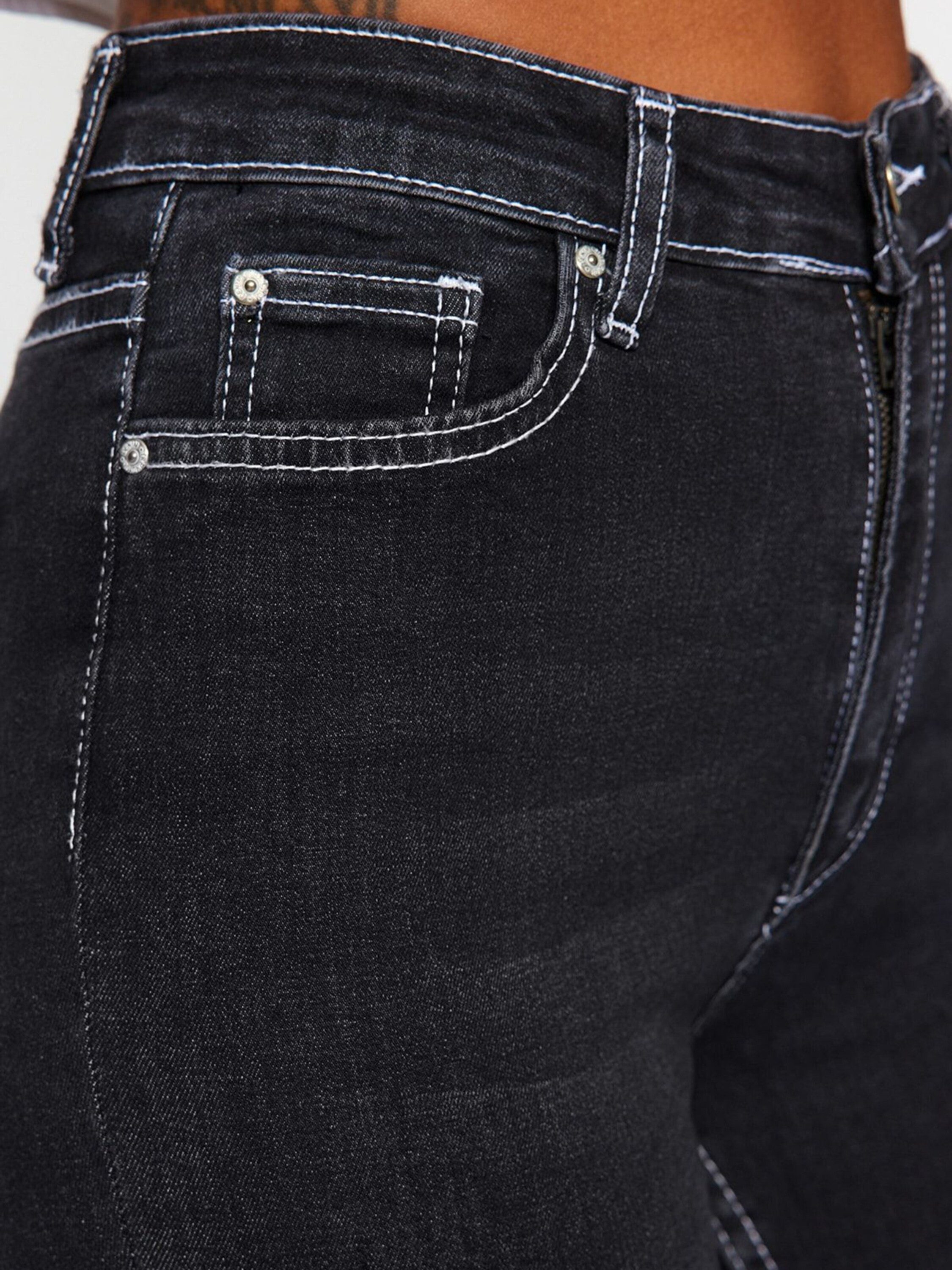 Trendyol Regular-fit-Jeans (1-tlg) Plain/ohne Details