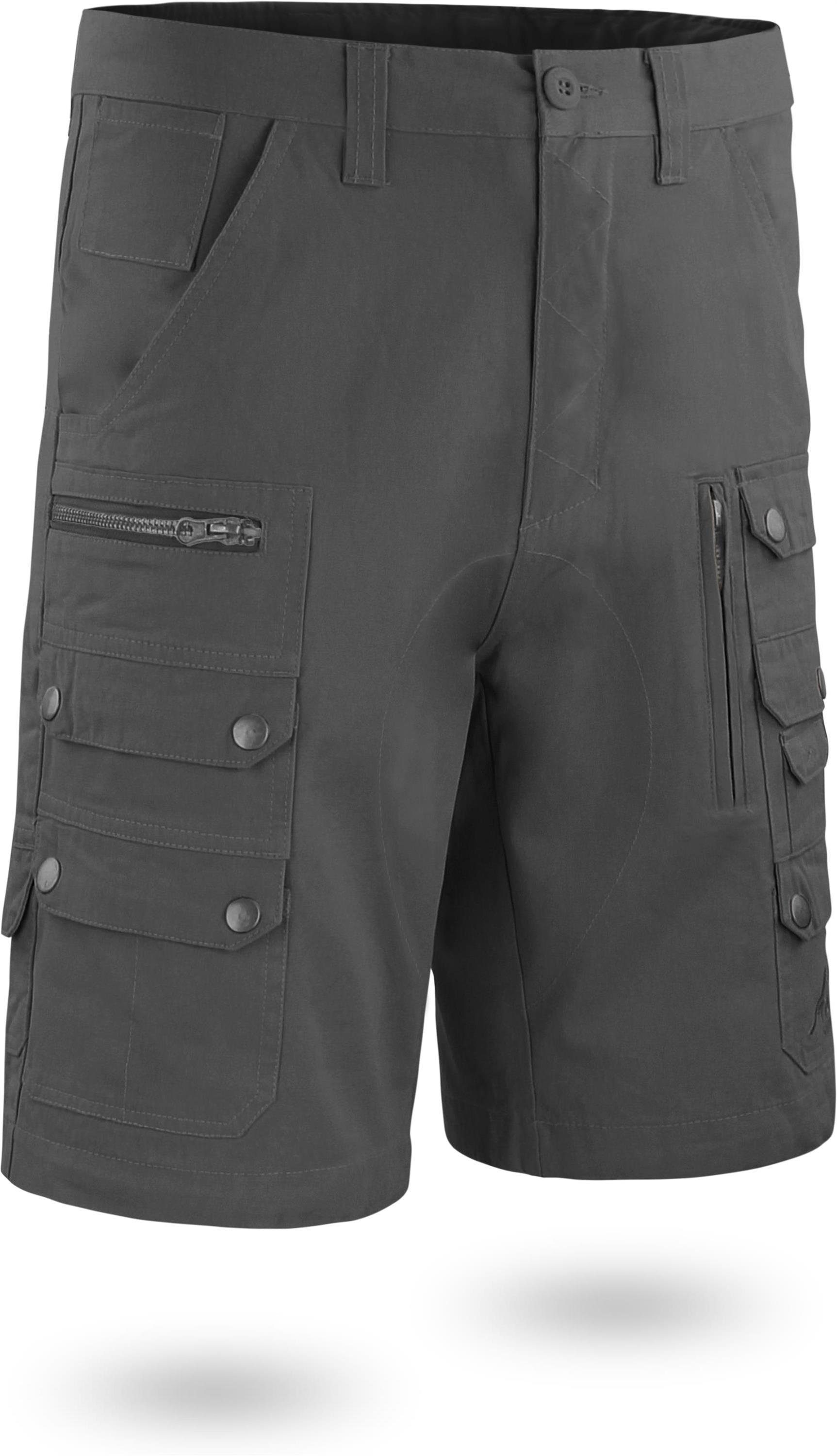 Cargo-Shorts kurze Taschen aus Anthrazit Mojave Bio-Baumwolle Shorts diversen Bermudas Herren Arbeitsshorts normani 100% Sommershorts mit