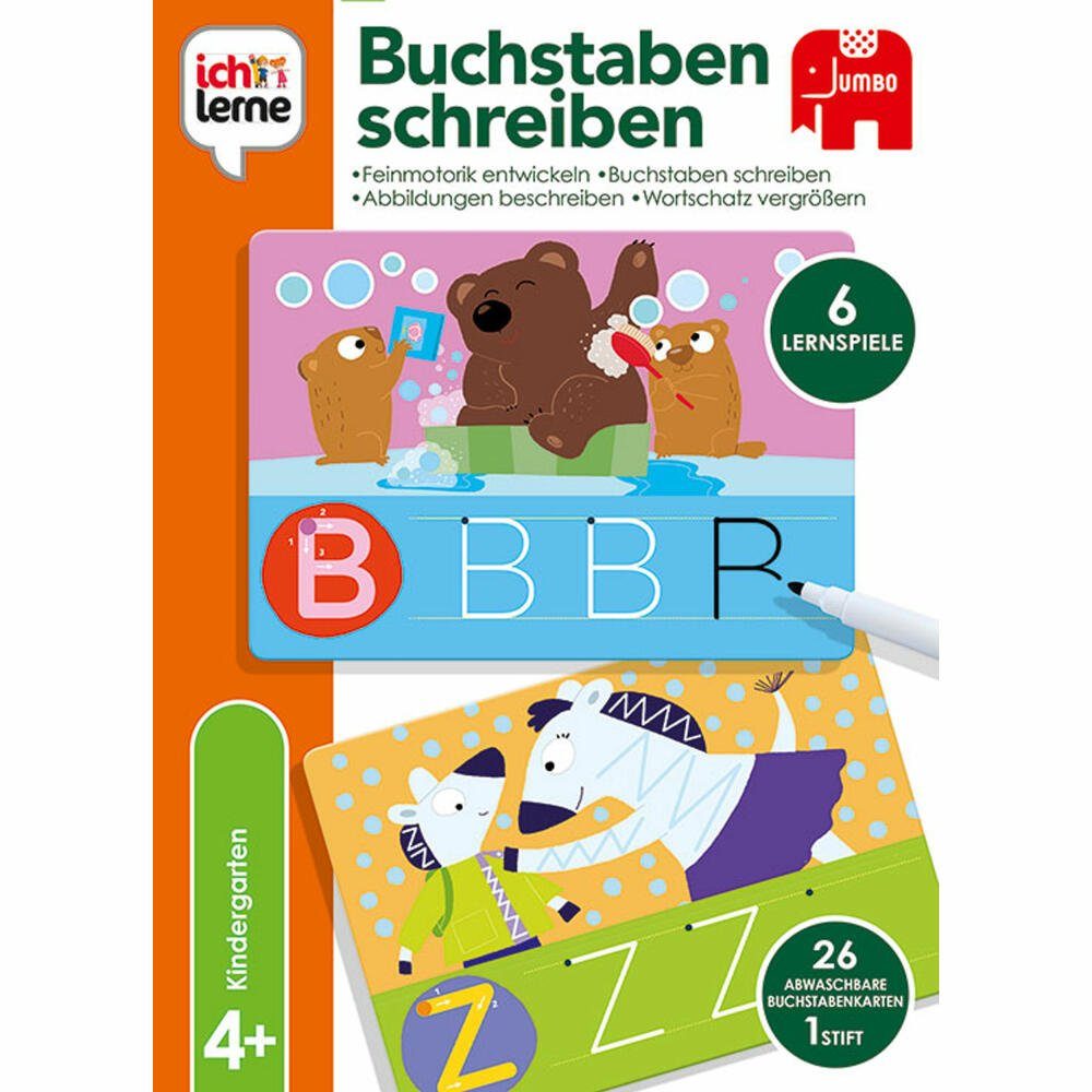 Jumbo Spiele Lernspielzeug ich lerne Buchstaben Schreiben