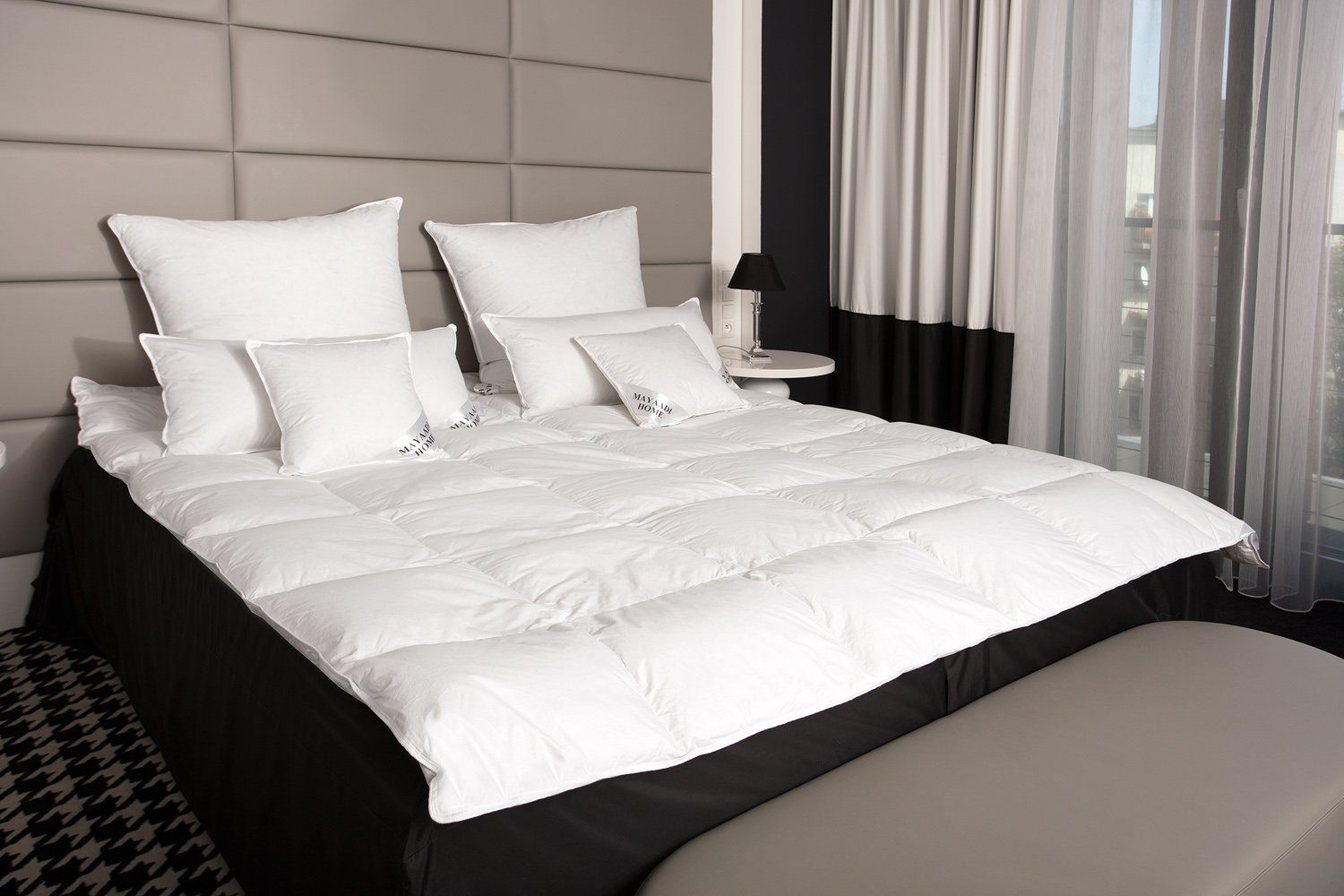 Mayaadi Home Baumwollbettdecke HS83 Decke 135x200 cm 1800 Gramm Daunendecke Bettdecke 70% Daunen 30%, Füllung: 70% Daunen, 30% Federn, Bezug: Baumwolle