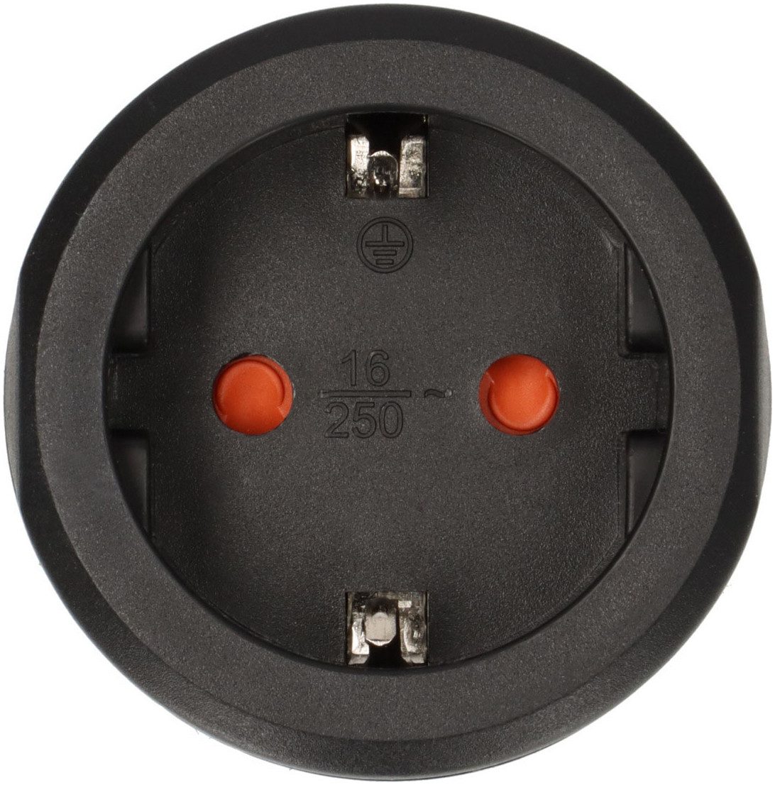 Brennenstuhl Reisestecker Schutzkontakt (Italien) Reiseadapter Typ L (Italien) zu Typ F (Schuko)