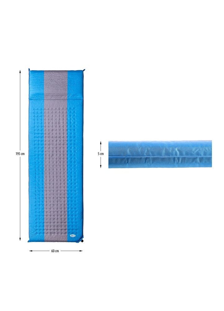 NILS CAMP Isomatte NC4340 (selbstaufblasend) blau/grau 195x60x5cm