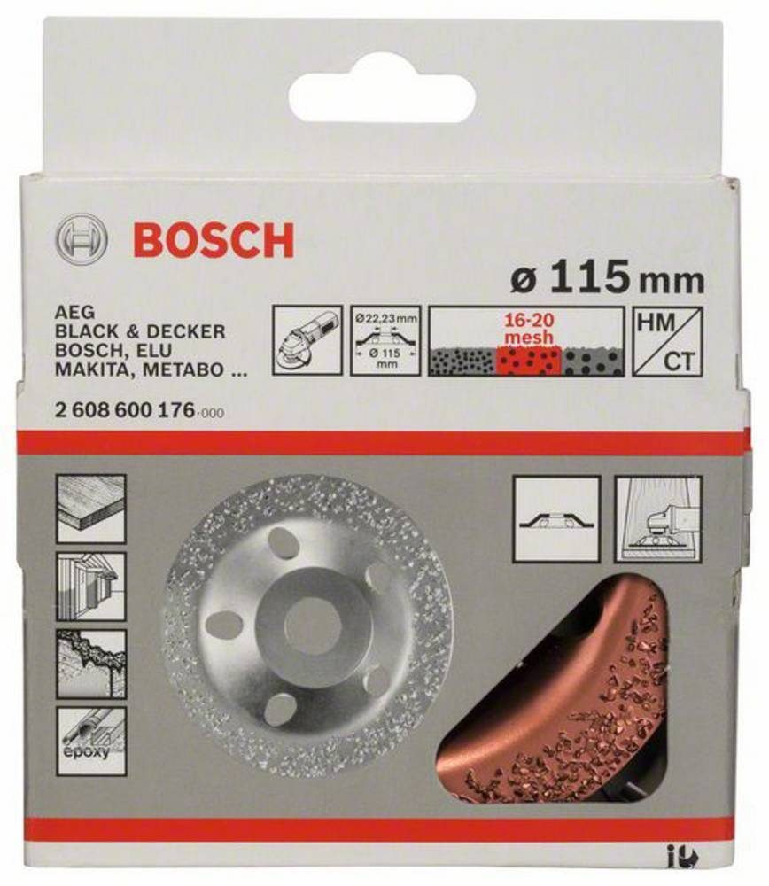 BOSCH Bohrfutter Bosch Professional Hartmetalltopfscheibe 115x22.23mm mittel, 1 Stk.