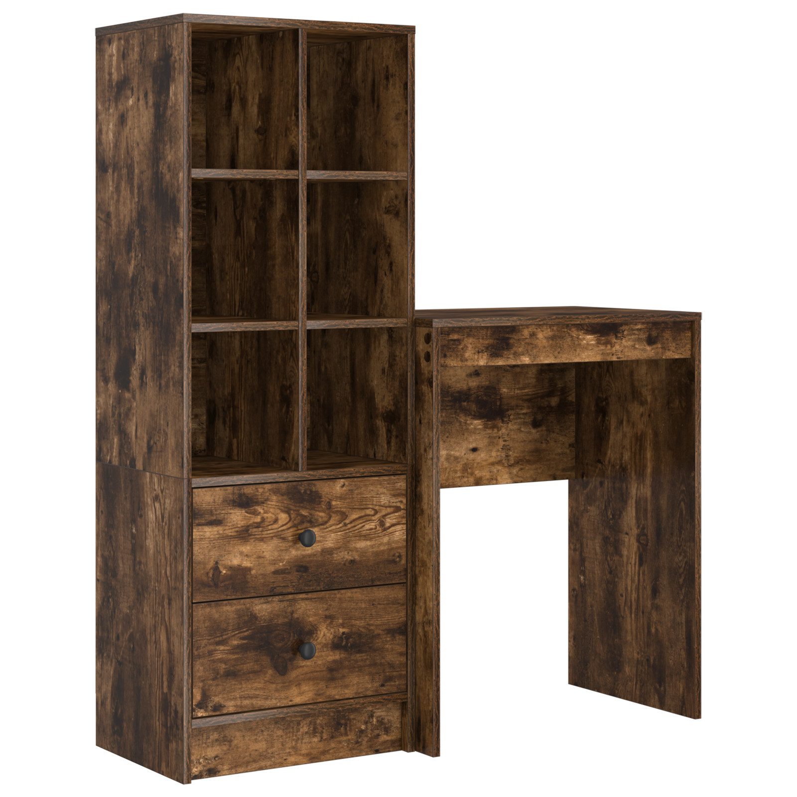 vidaXL Sideboard Schreibtisch mit Stauraum Geräucherte günstig online kaufen