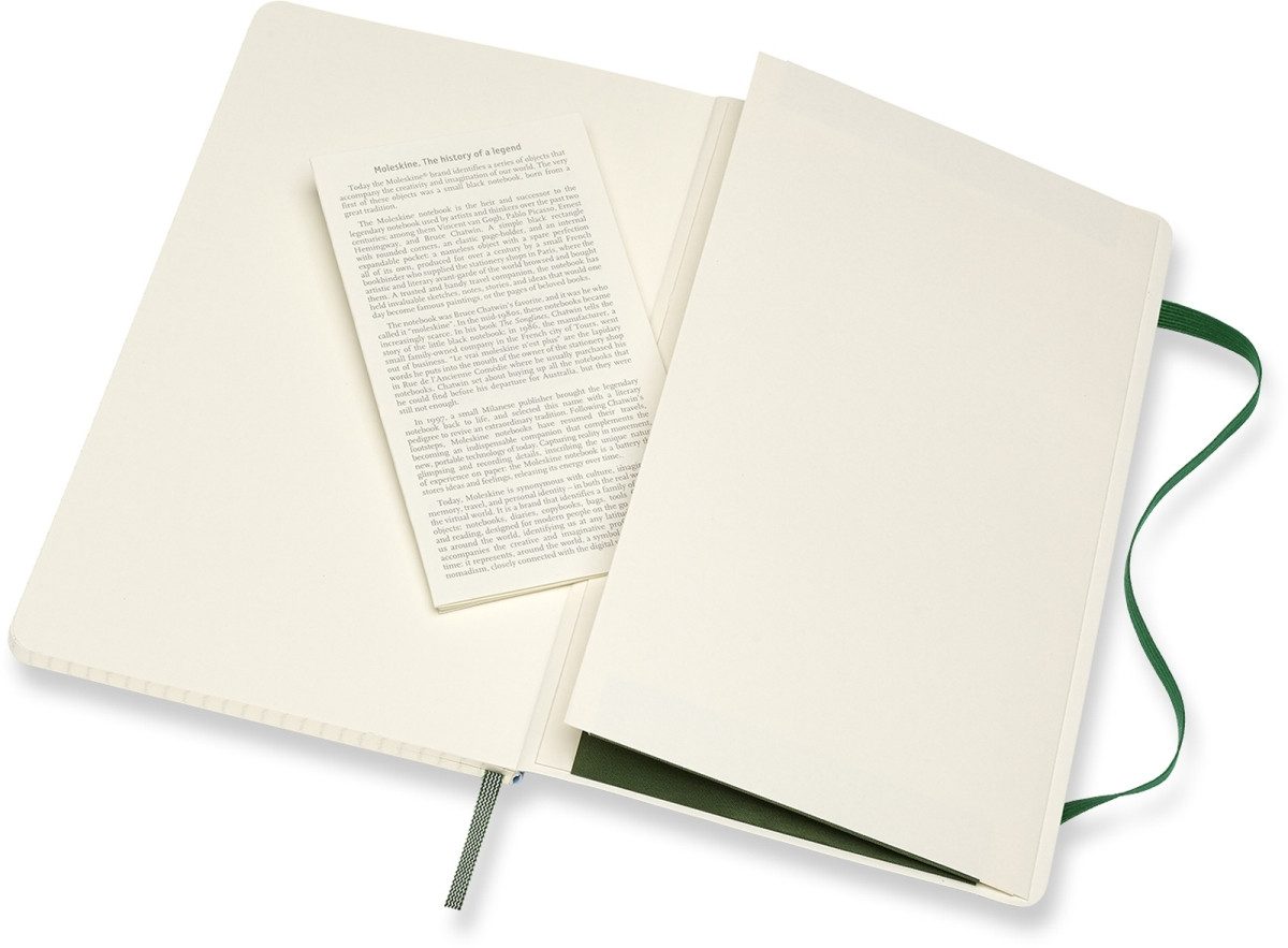 Notizbuch Notizbuch Large A5 kariert Softcover myrtengrün