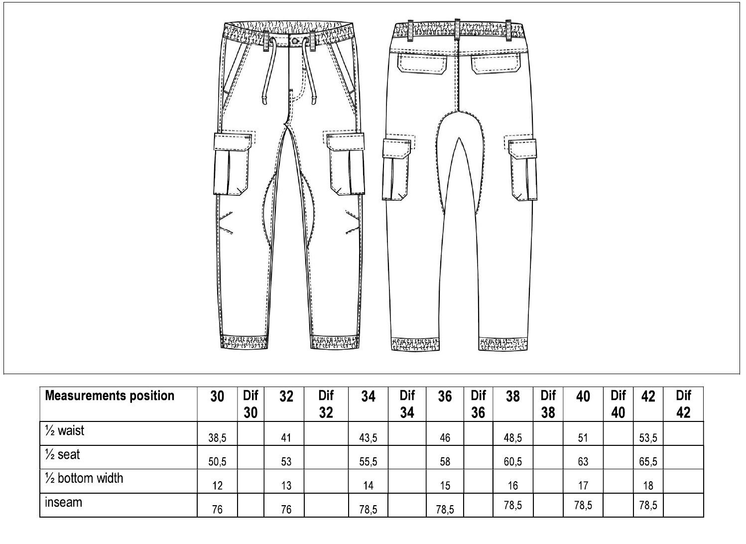 SUBLEVEL Cargohose Herren Cargo Hose Jeans Sweatpant Chino Jogginghose – Bild 5 von 5