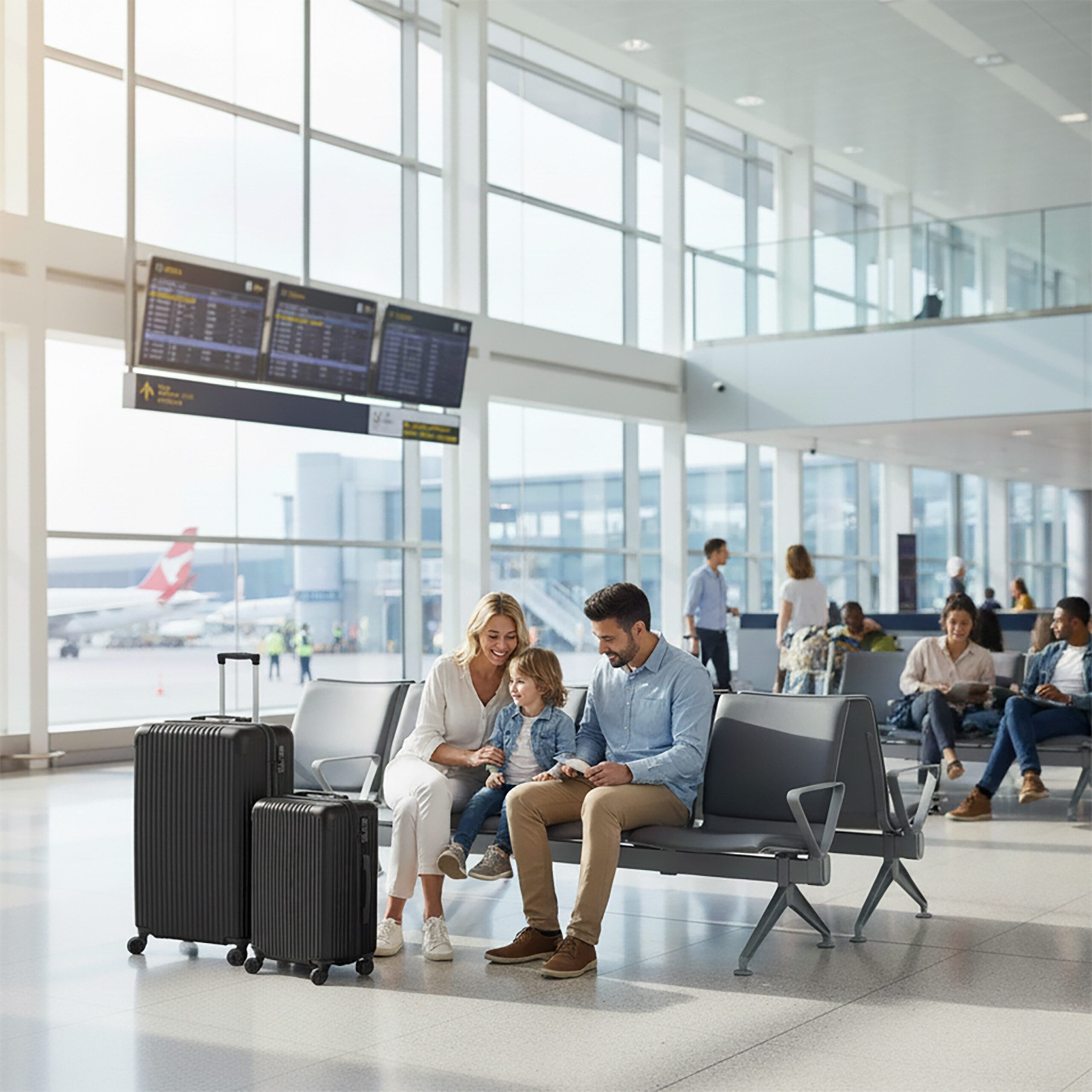 relaxdays Koffer Kofferset 2-teilig, 4 Rollen, schwarz günstig online kaufen