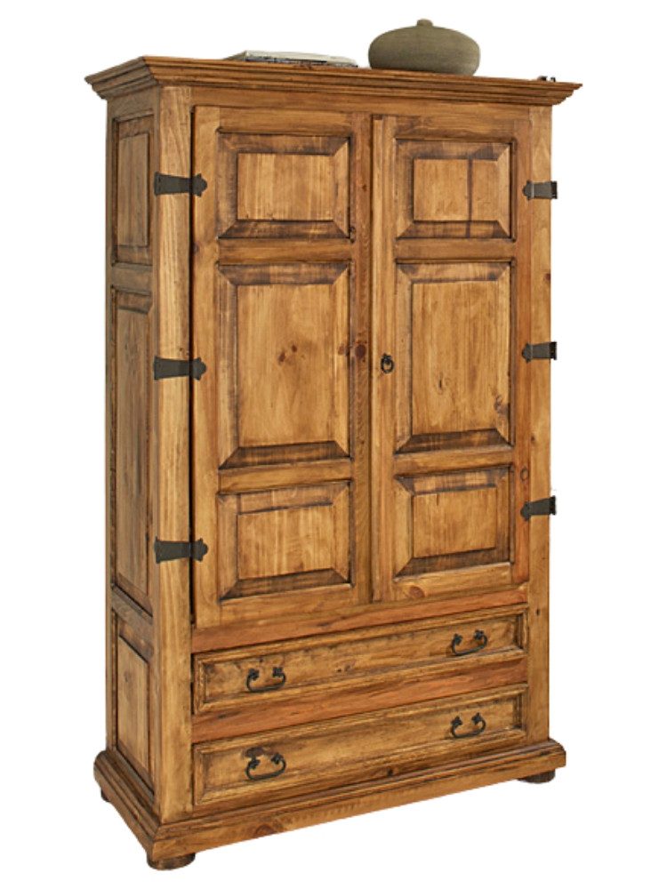 WOLF MÖBEL Küchenbuffet MEXIKO Schrank mit 2 Schubladen/ 2 Einlegeböden (119x57x188)