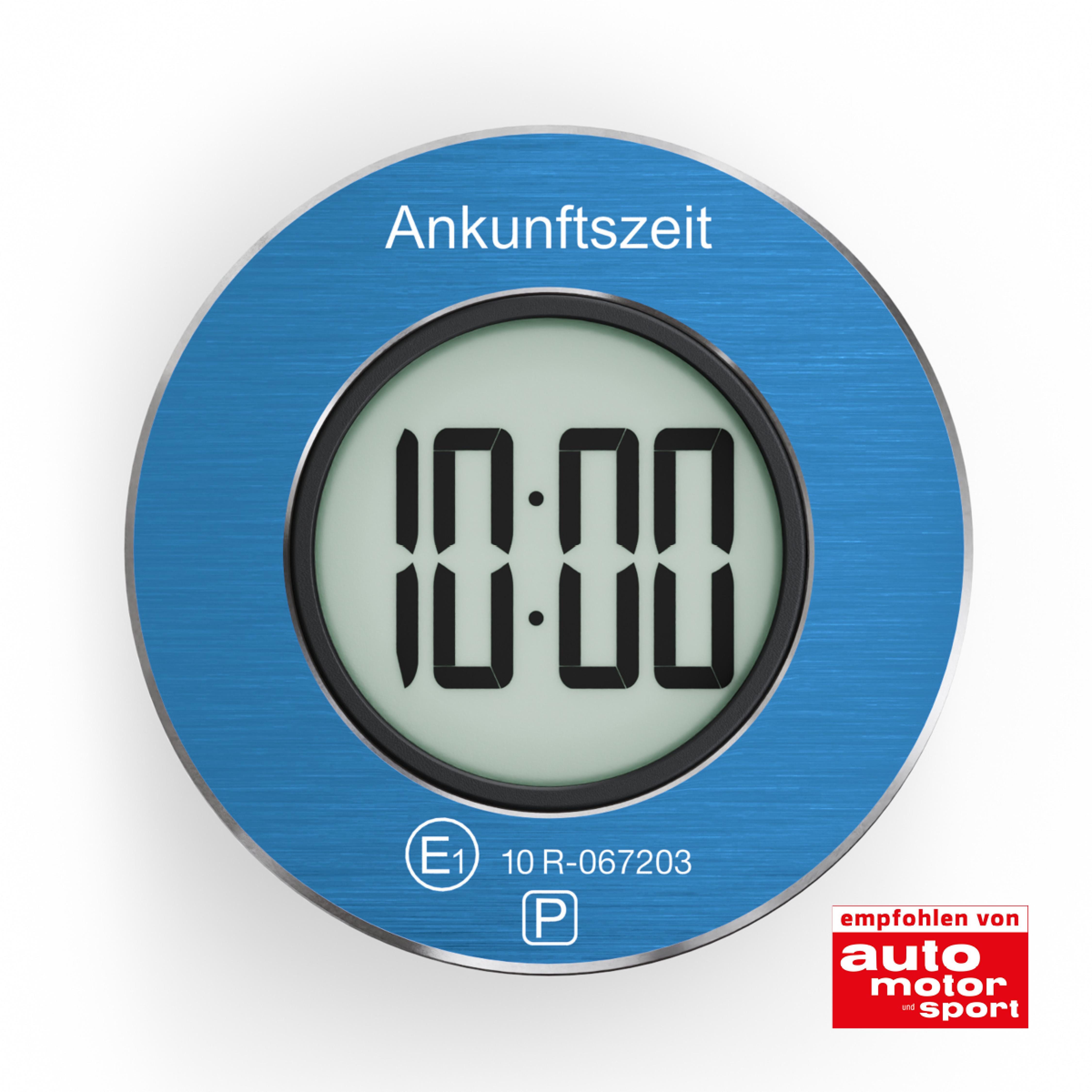 NeedIt elektronische Parkscheibe ParkOne, Automatische Parkzeiterfassung, Magnetische Halterung