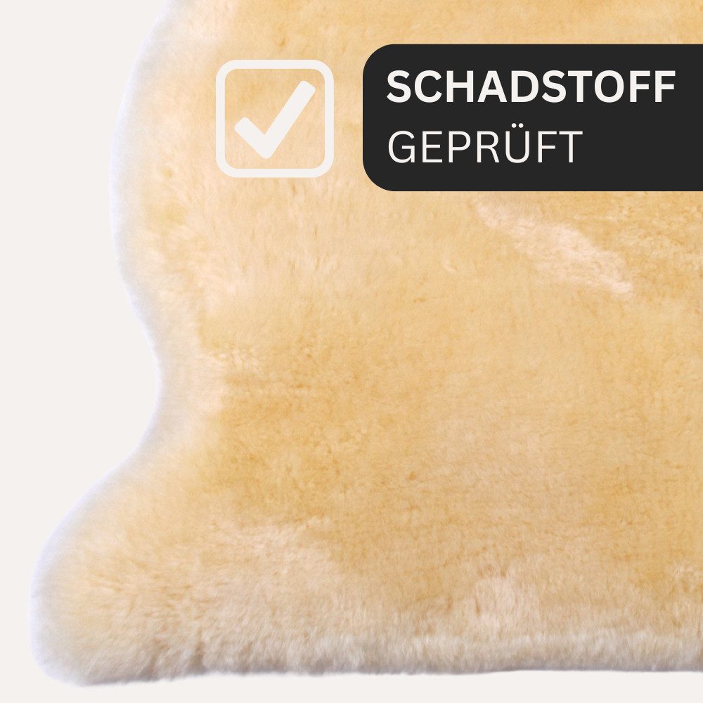 Babylammfell Naturasan – Baby Lammfell geschoren – medizinisch gegerbt, naturasan