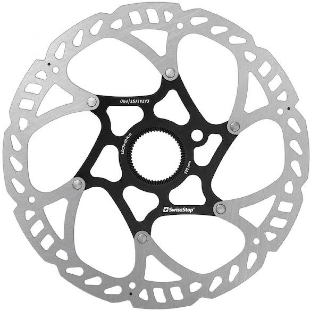 SwissStop Bremsscheibe SwissStop Catalyst Pro Bremsscheibe Centerlock 220 mm Silber - UCI-fre