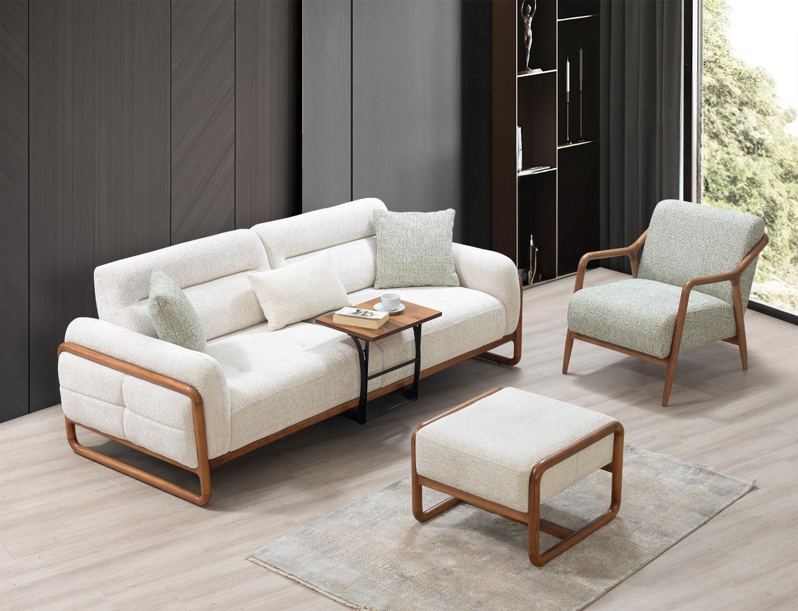 Nobelaa Sofa Sitzgruppe/Sofa Set - Wohnzimmergarnitur "Lysandra" 3+3+1