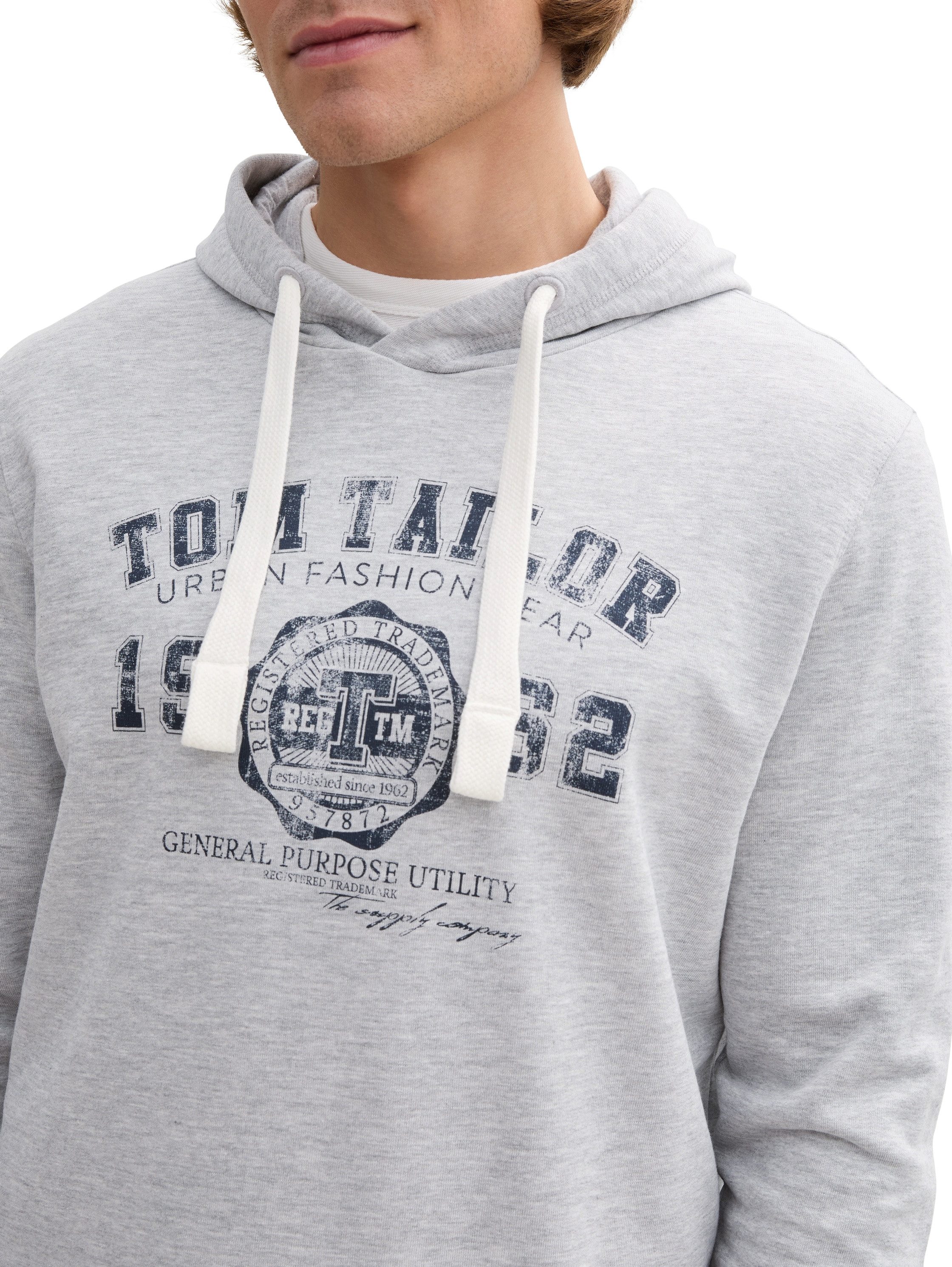 TOM TAILOR Hoodie mit Logo Print