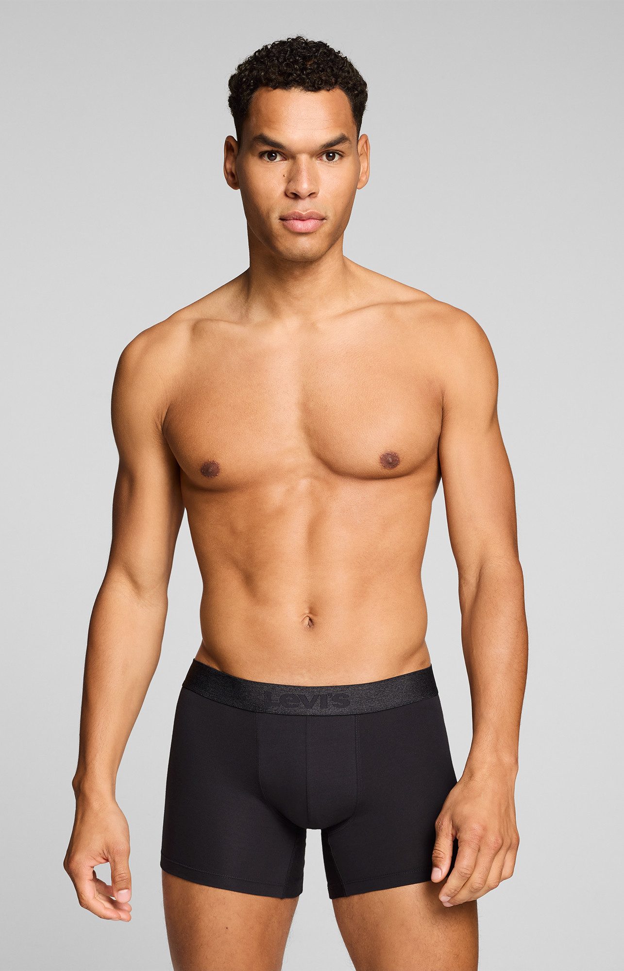 Levi's® Boxer LEVIS MEN MEL WB BOXER BRIEF (3er Pack) ohne Eingriff, tonaler Logobund, elastisch, Cotton-Mix