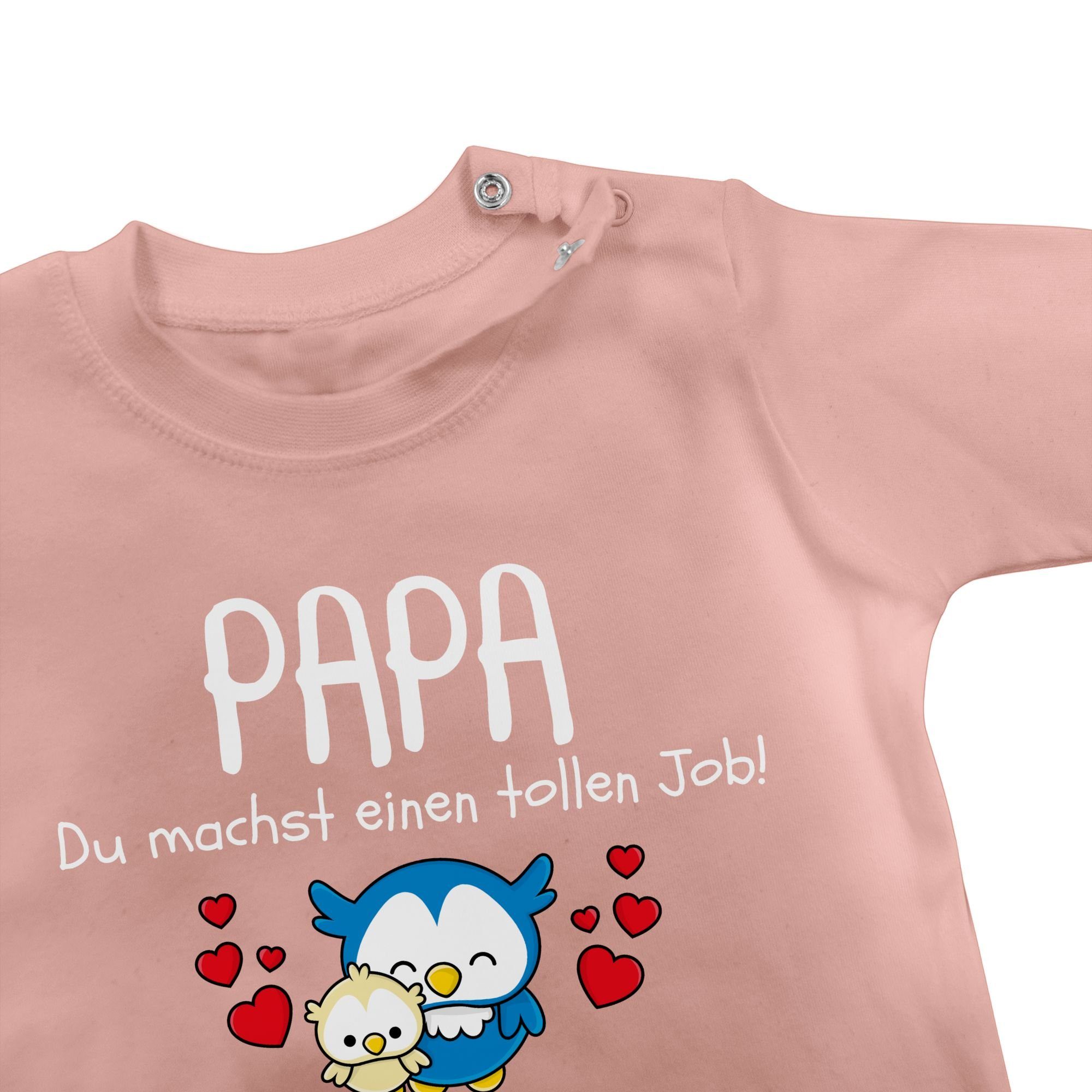 2 Geschenk machst Baby Vatertag Vatertag Babyrosa Shirtracer Job - einen T-Shirt du tollen 1. Papa