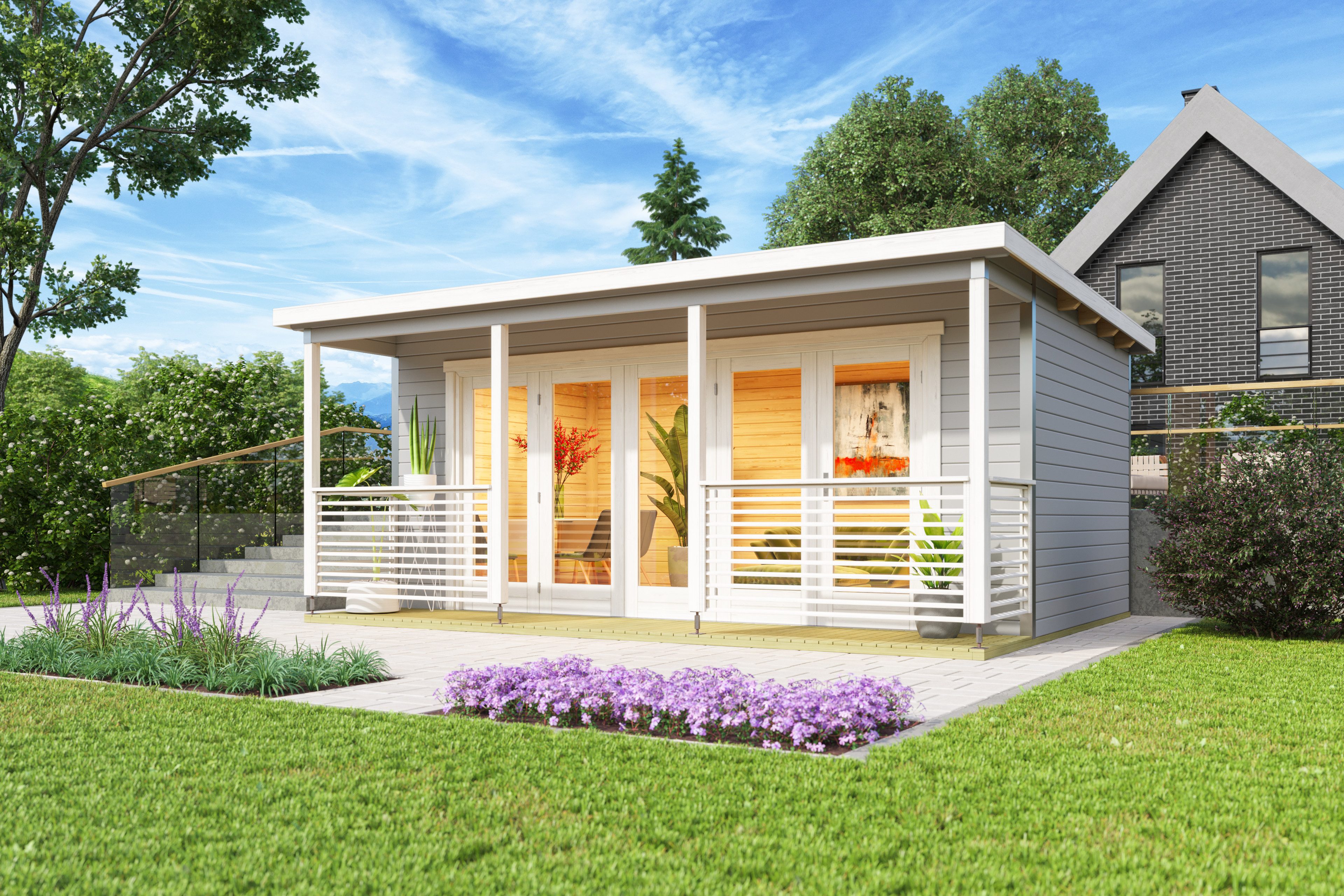 Nordic Holz Gartenhaus LIVERPOOL 2, BxT: 580x430 cm