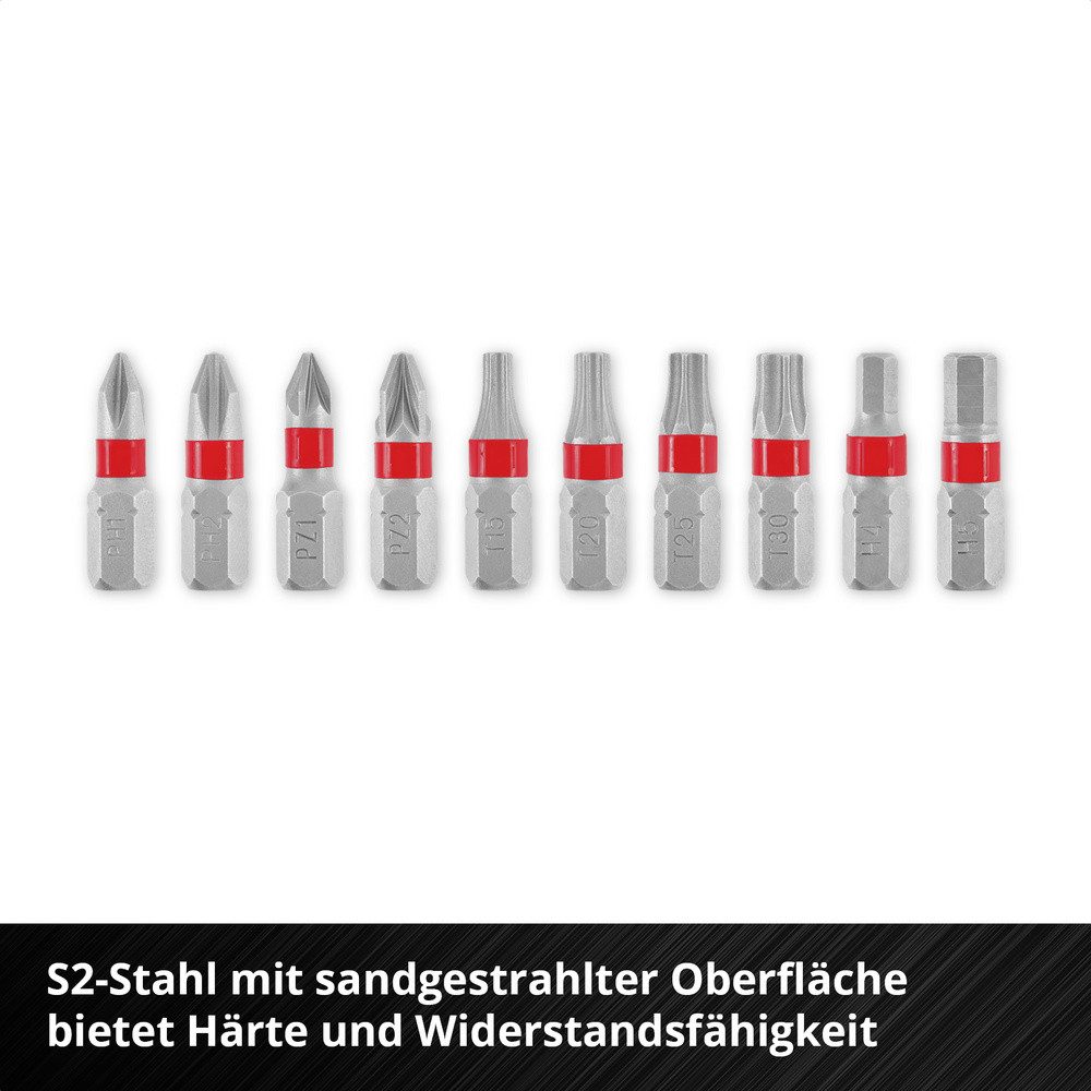Einhell Bit-Set Einhell Bit Taschenbox 11tlg 118663 Bit-Set PH, PZ, Innen-Sechskant